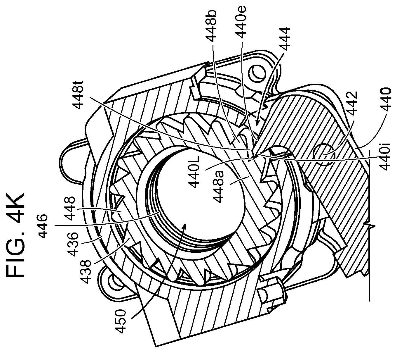 Patent US12611638 Figure 14 – Ratchet system for a gas canister in a beverage system
