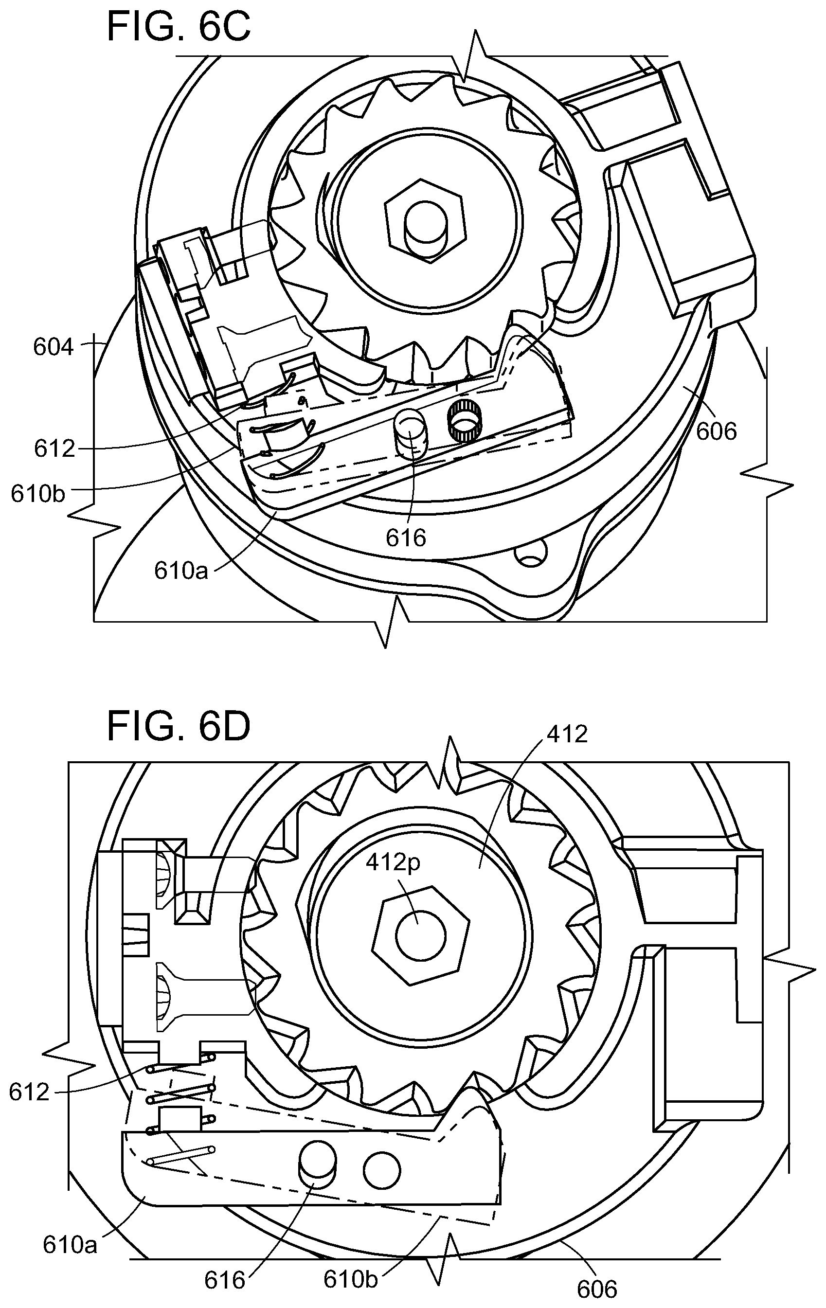 Patent US12611638 Figure 20 – Ratchet system for a gas canister in a beverage system
