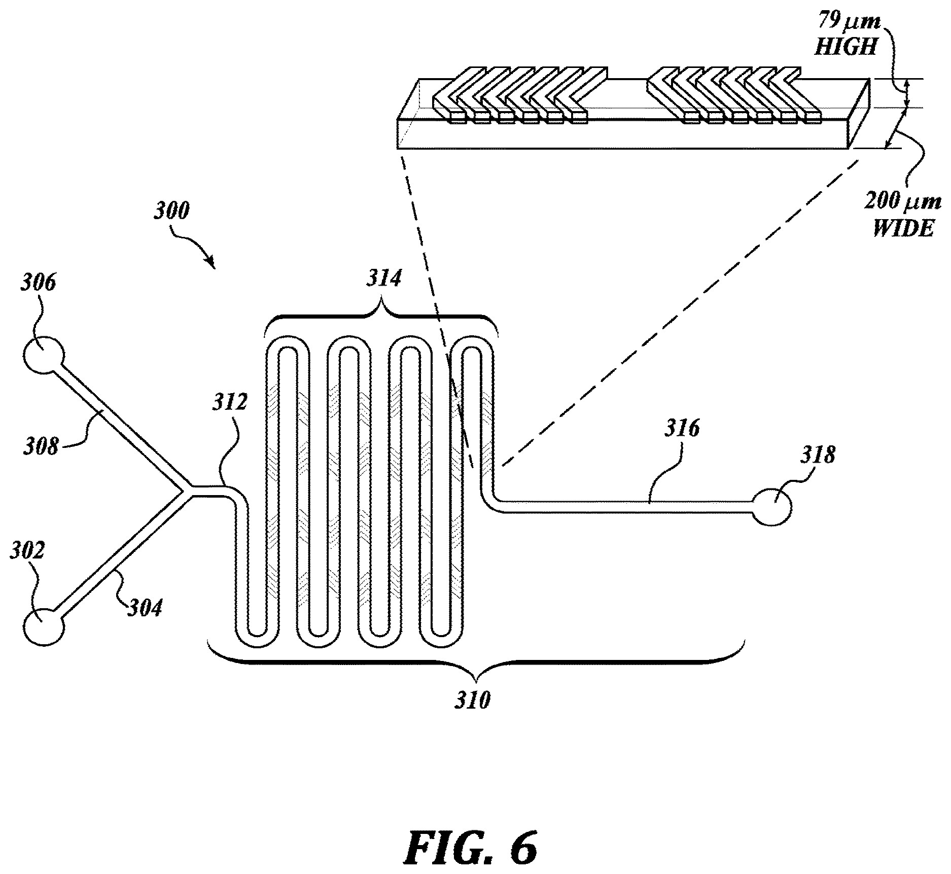 Patent US12611640 Figure 6 – Continuous flow microfluidic system