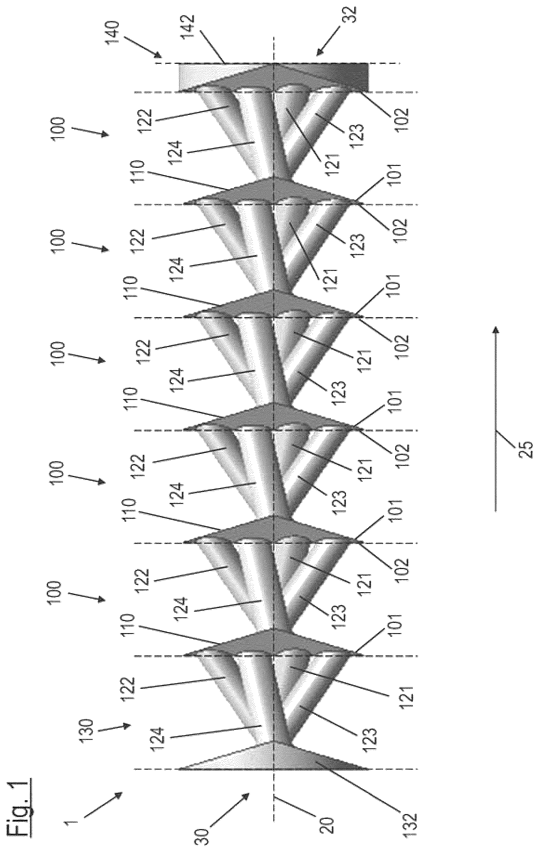 Patent US12611641 Figure 1 – Static mixer