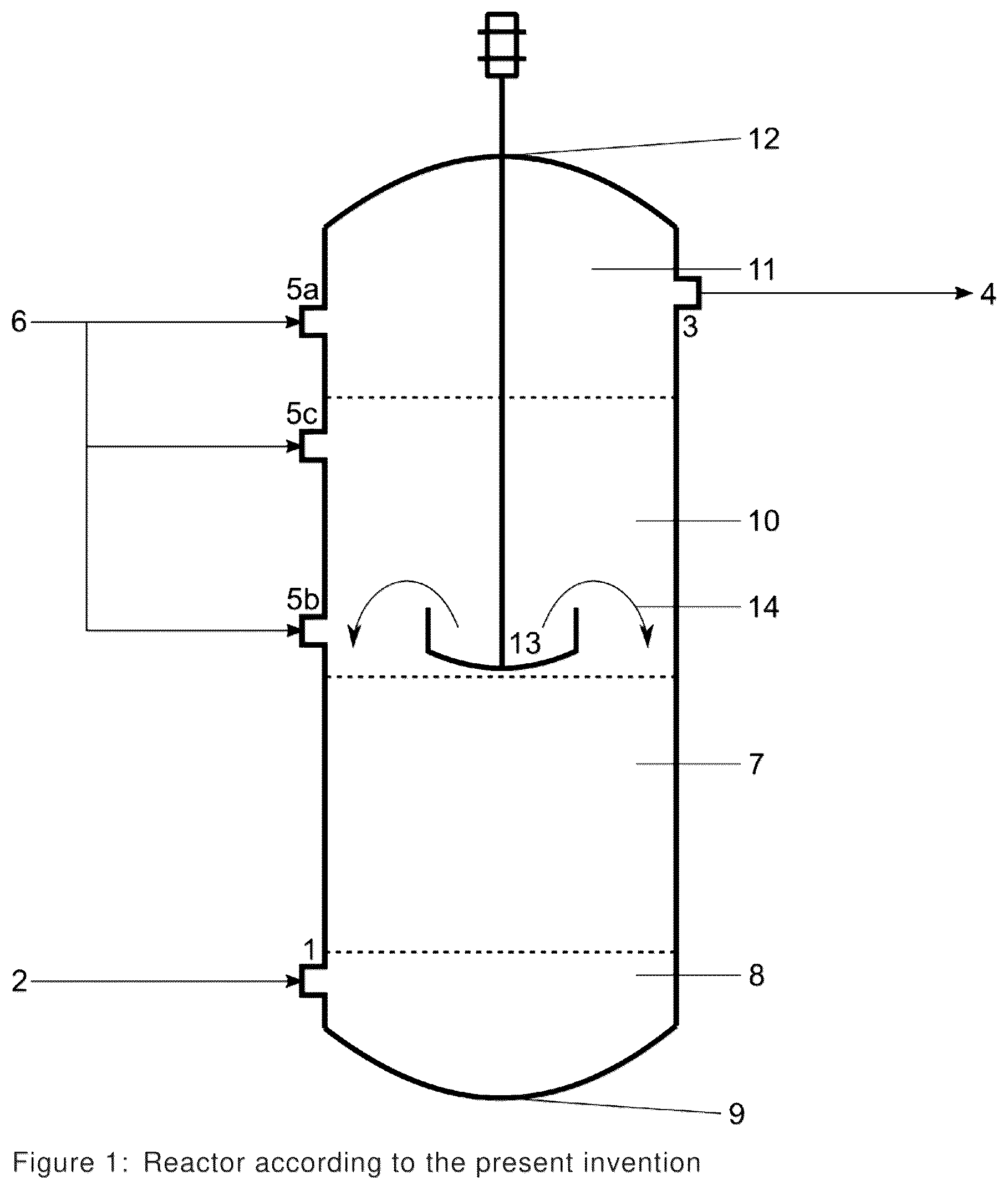 Patent US12611646 — Polymerization process and reactor for controlling molecular weight distribution and comonomer composition distribution — Figure 1