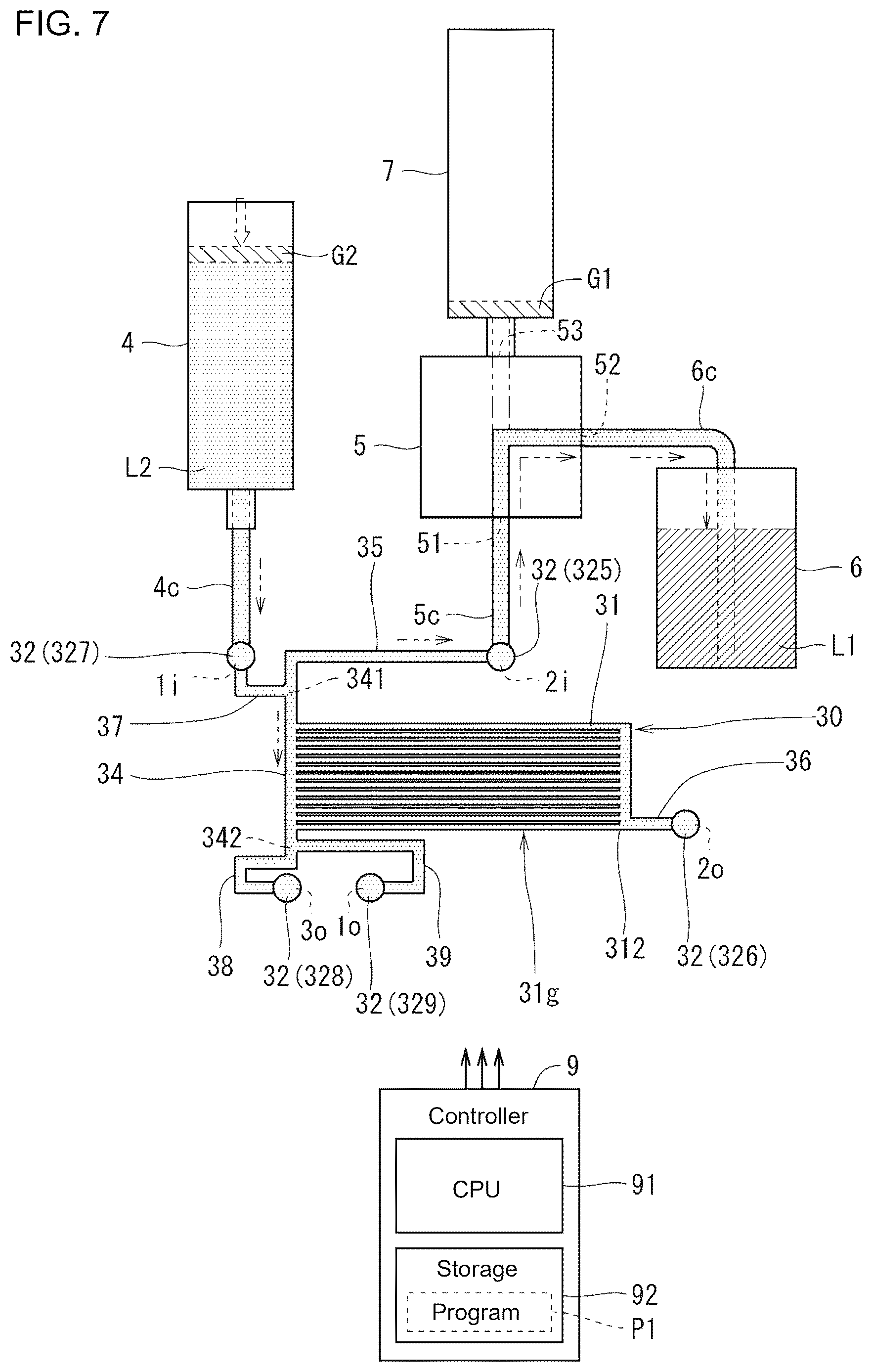 Patent US12611672 Figure 6 – Method for introducing liquid into flow path device