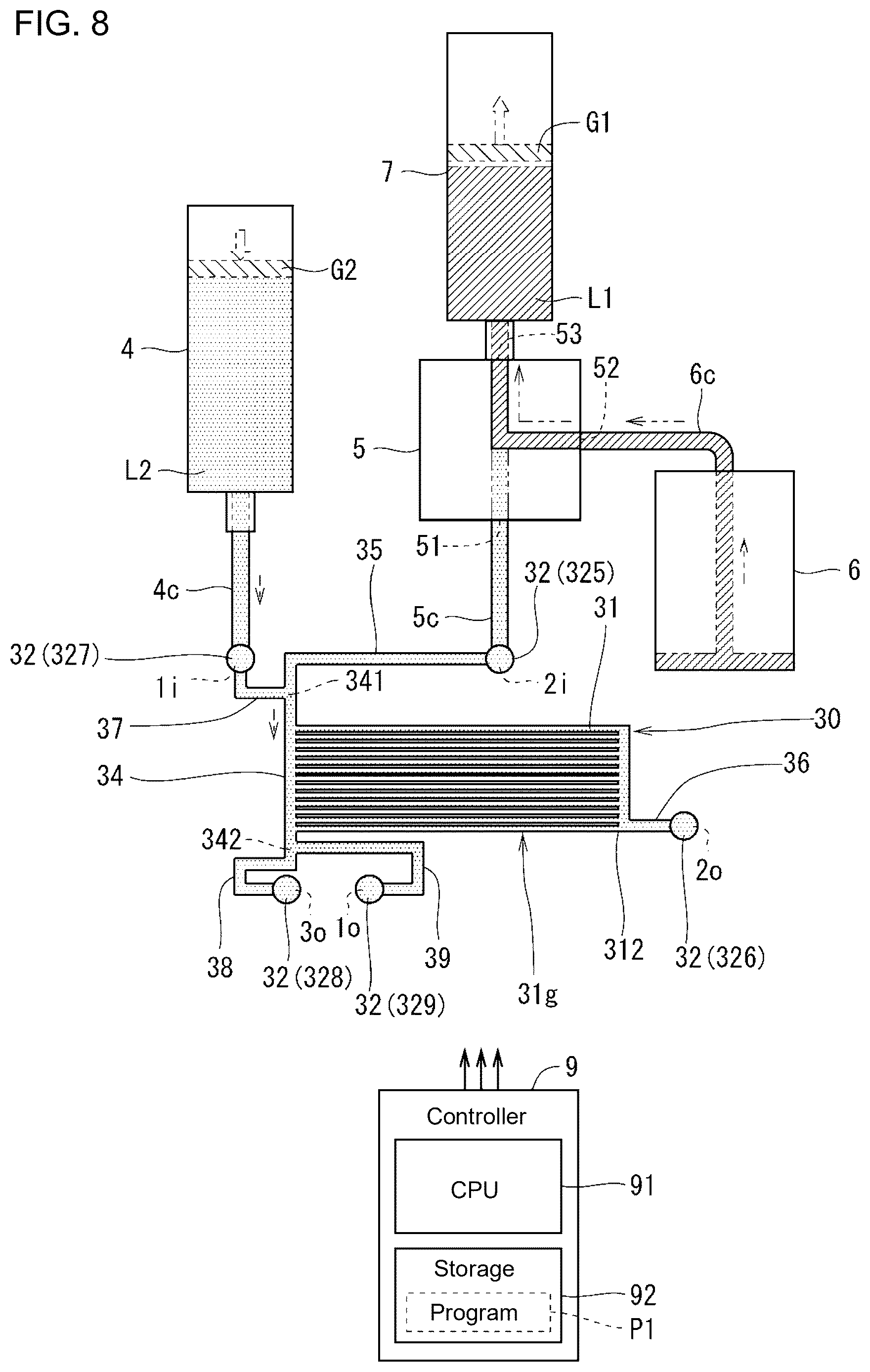Patent US12611672 Figure 7 – Method for introducing liquid into flow path device