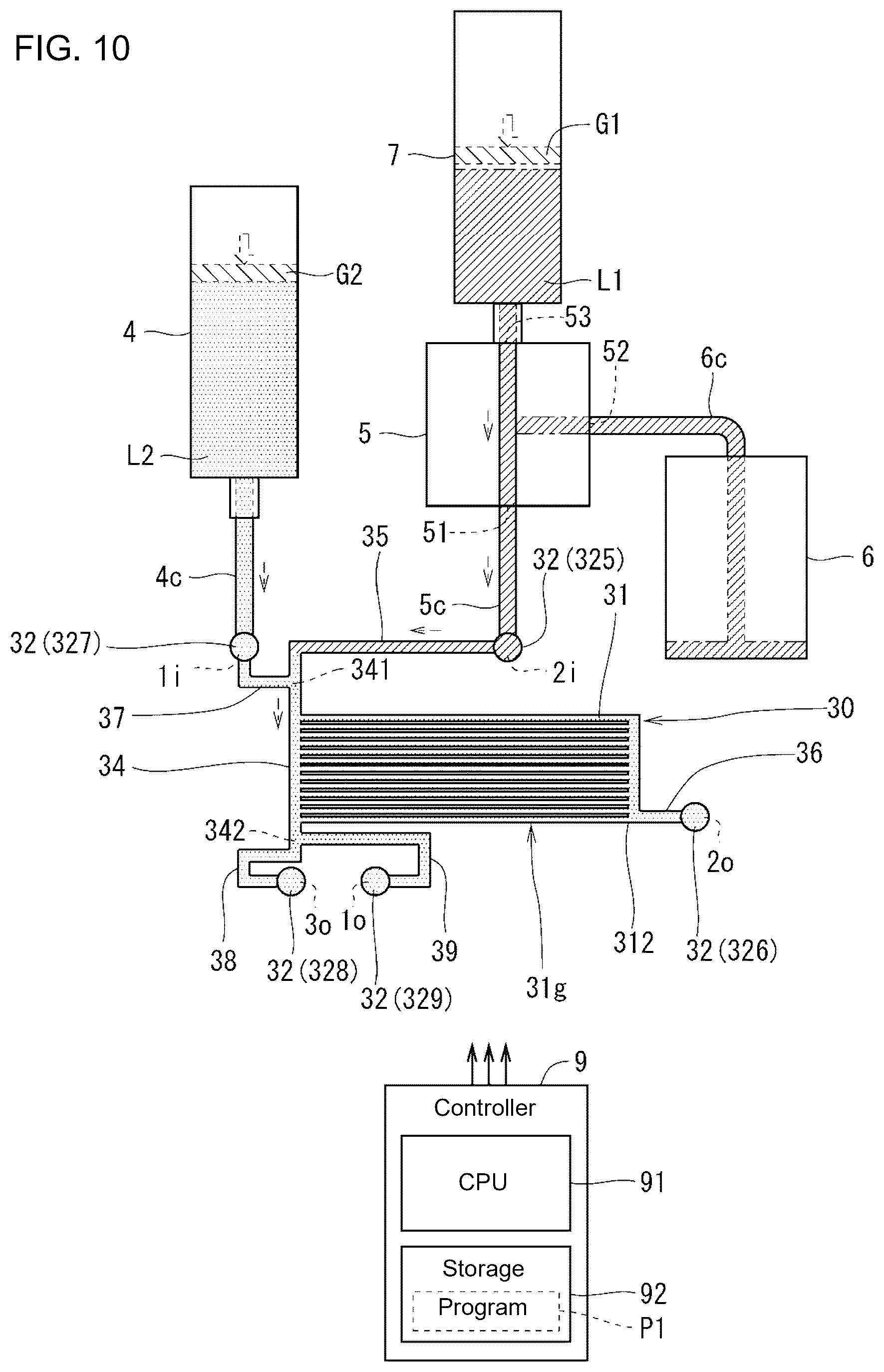 Patent US12611672 Figure 9 – Method for introducing liquid into flow path device