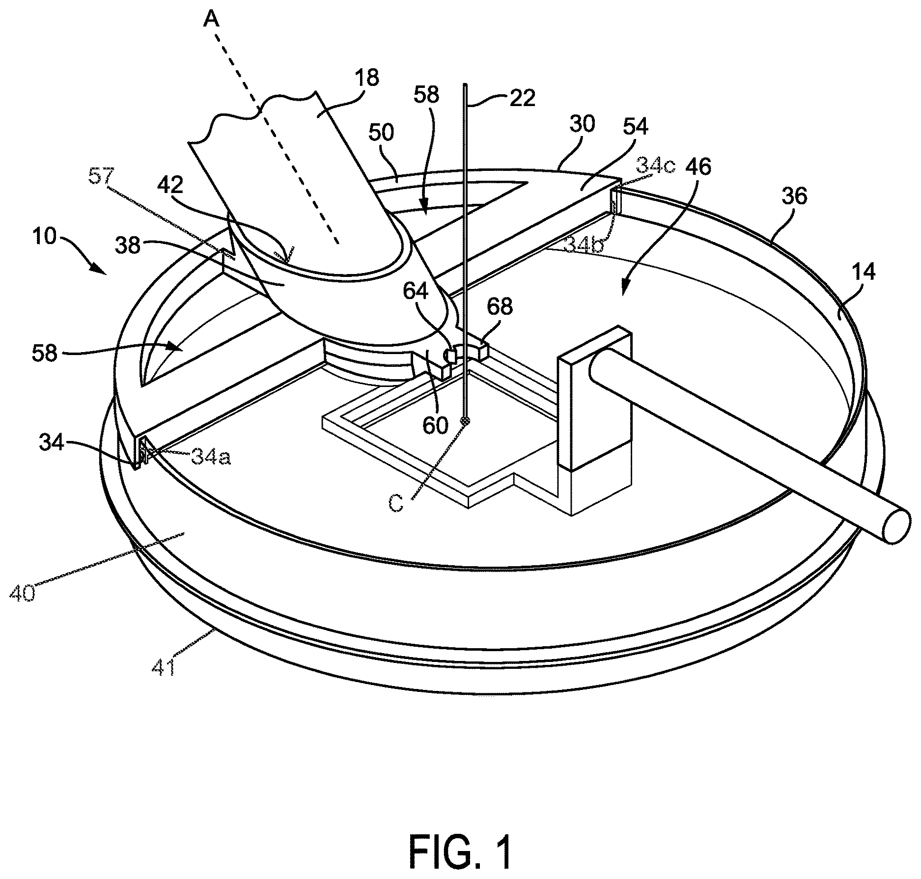 Patent US12611673 Figure 1 – Integrated container adapter for photoacoustic microscopy