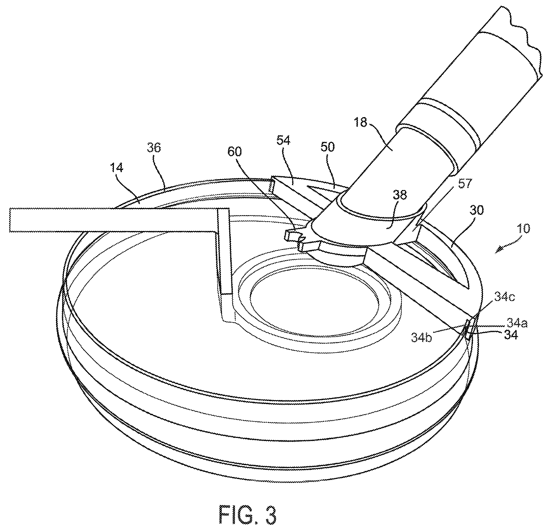 Patent US12611673 Figure 3 – Integrated container adapter for photoacoustic microscopy