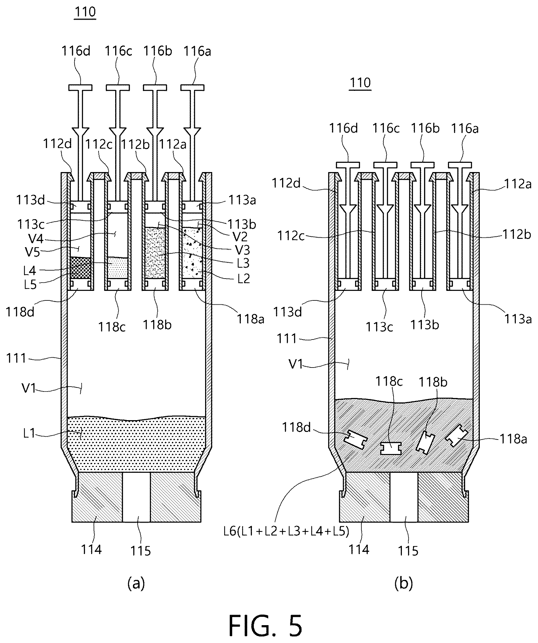 Patent US12611675 Figure 5 – Multi-chamber cartridge and nucleic acid extraction module comprising the same