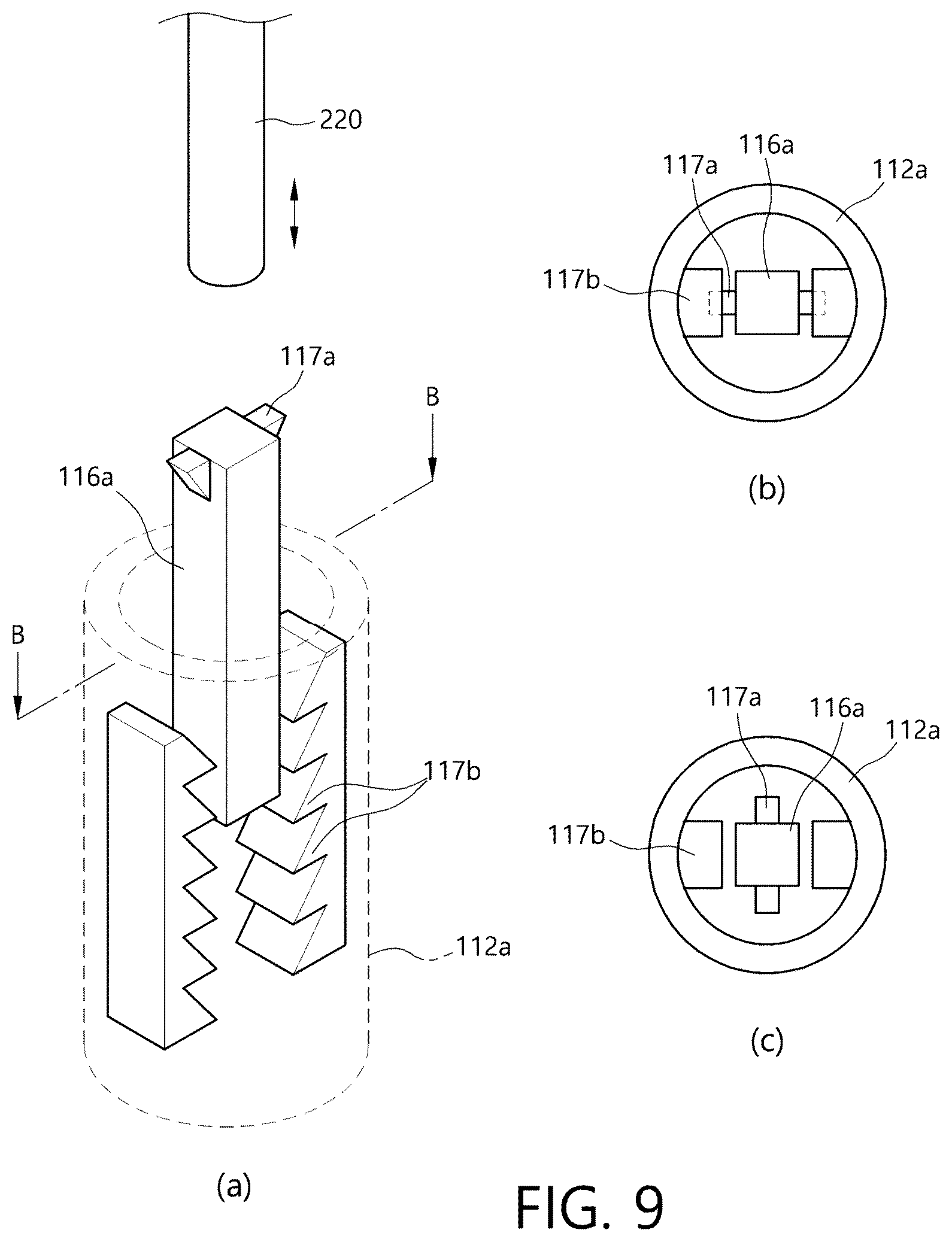 Patent US12611675 Figure 9 – Multi-chamber cartridge and nucleic acid extraction module comprising the same