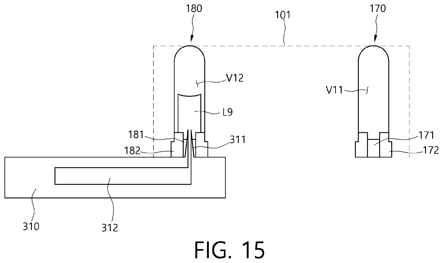 Patent US12611675 Figure 15 – Multi-chamber cartridge and nucleic acid extraction module comprising the same