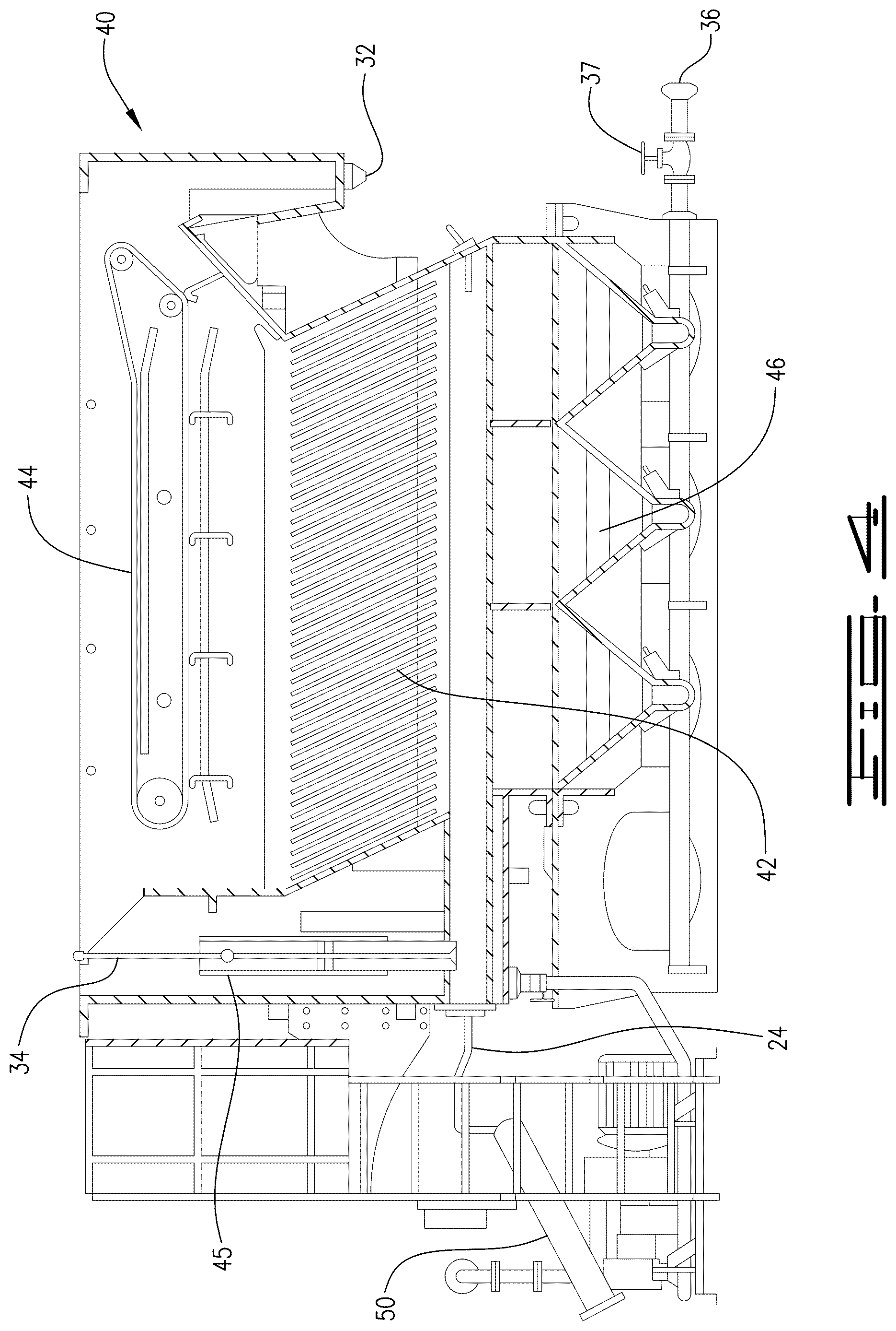 Patent US12611678 Figure 4 – Separation of fluids containing solids