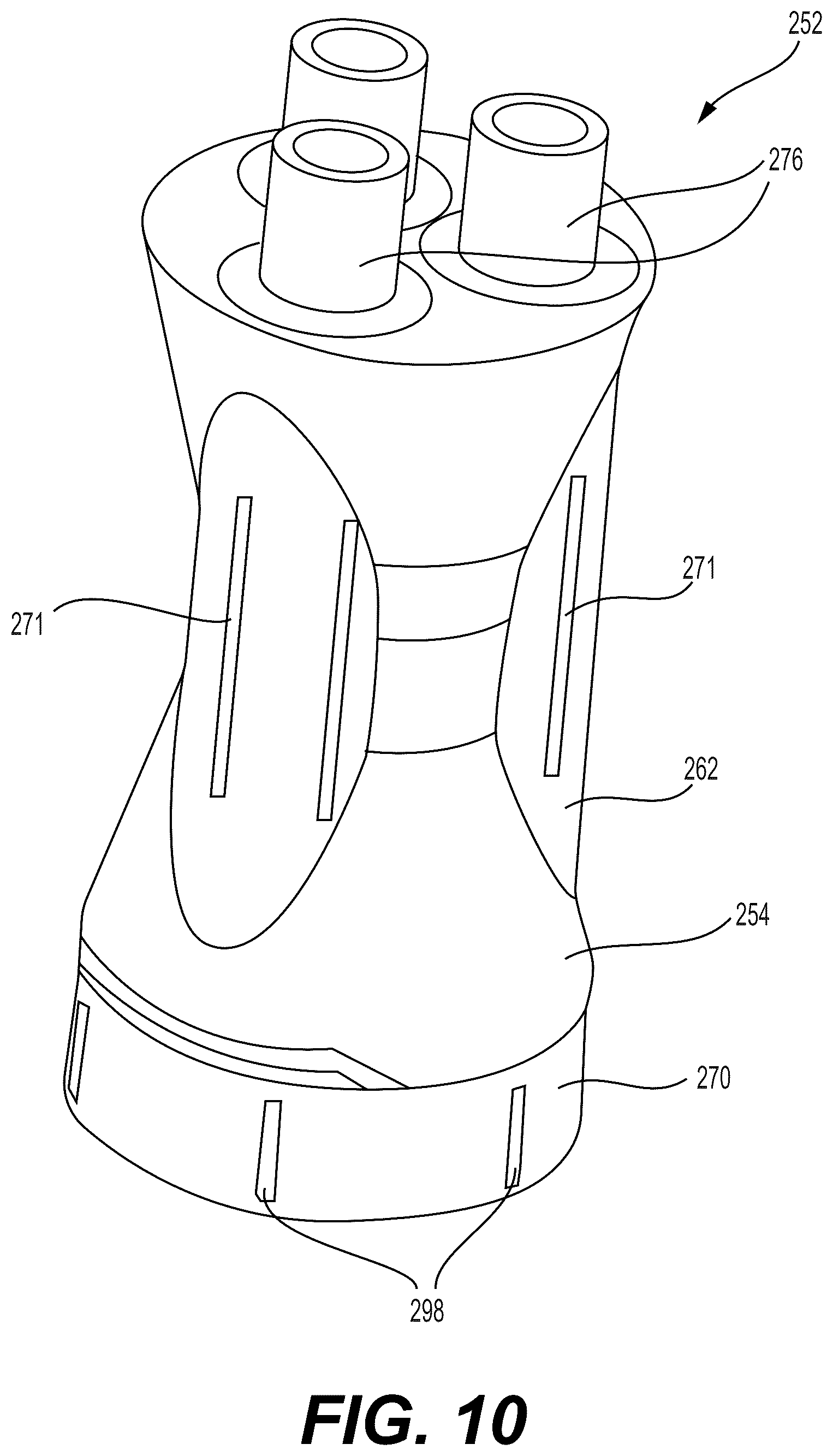 Patent US12611680 Figure 10 – Sand knockout for fracking fluids