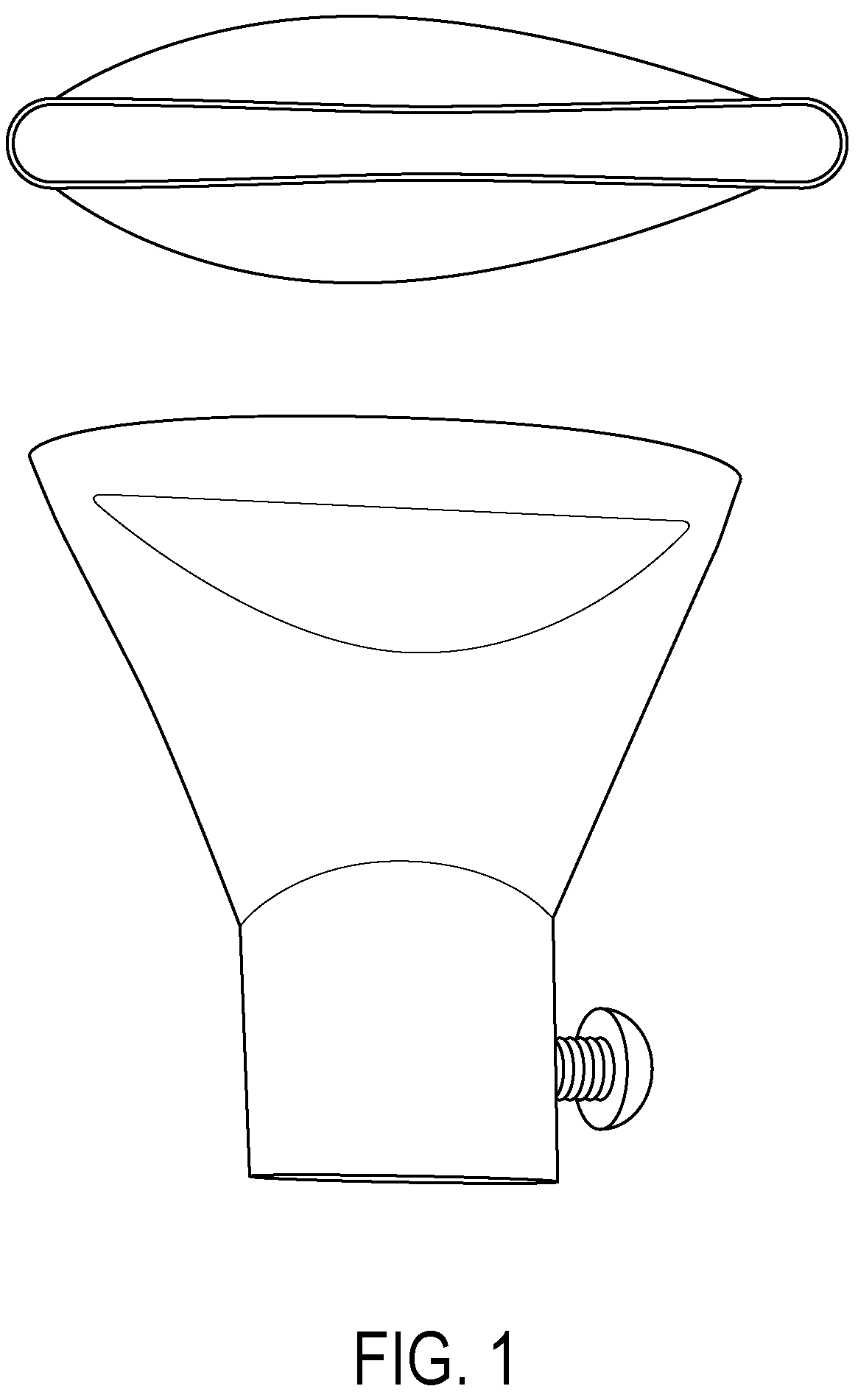 Patent US12611681 Figure 1 – Foam nozzle spreader tip