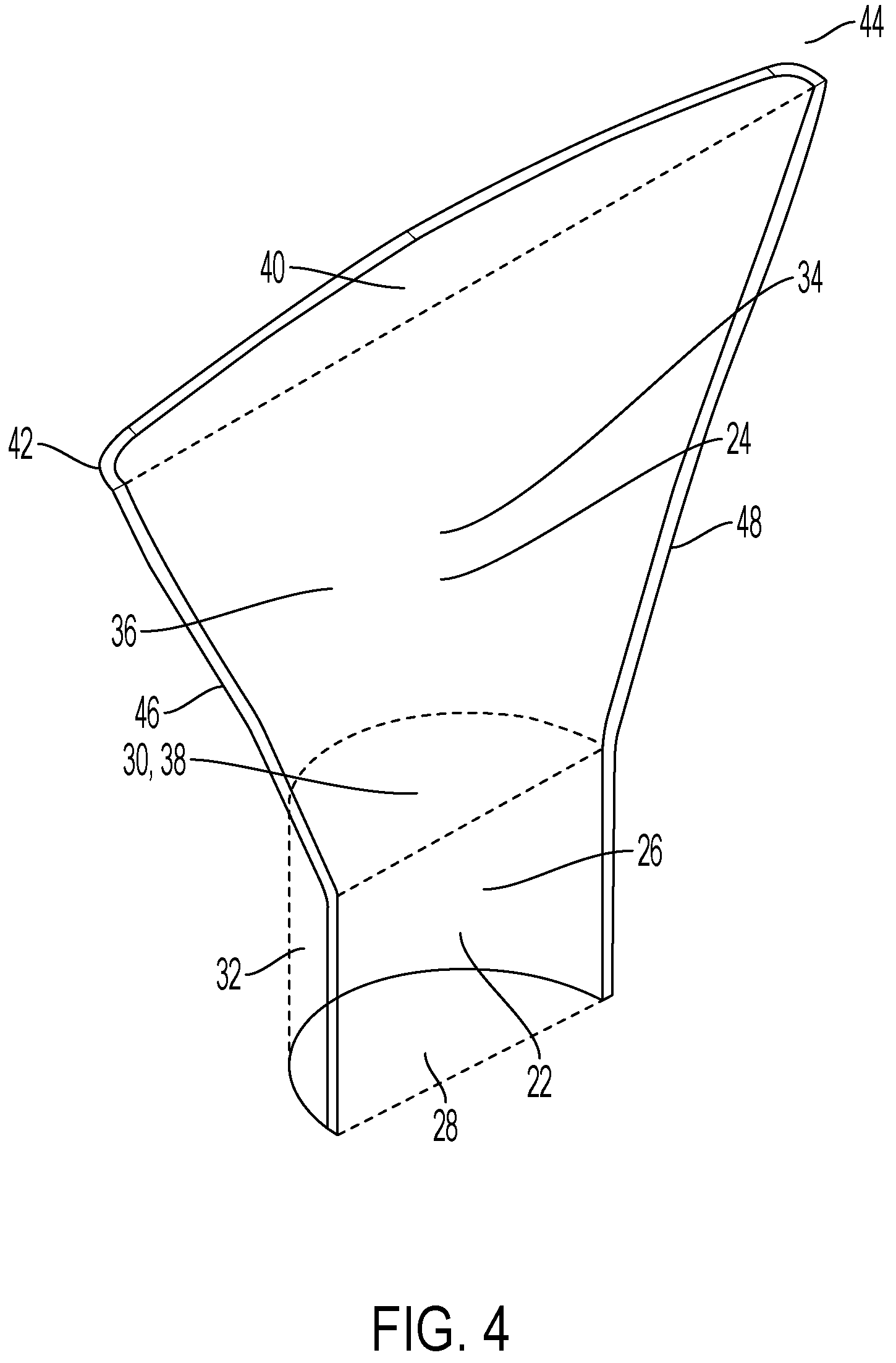 Patent US12611681 Figure 4 – Foam nozzle spreader tip