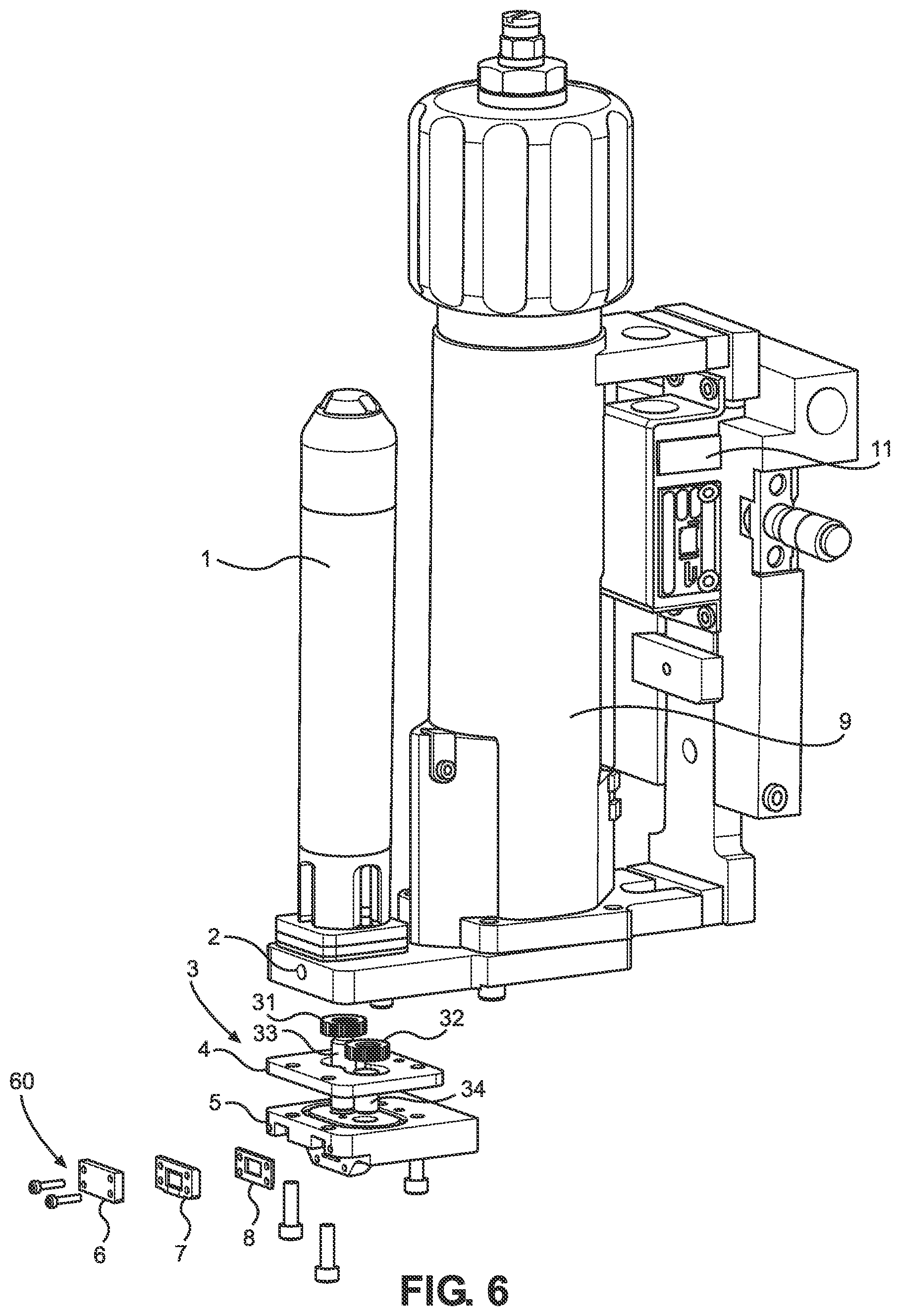 Patent US12611682 Figure 6 – Spray head assembly, dispensing system, electrode sheet strip, and electrode