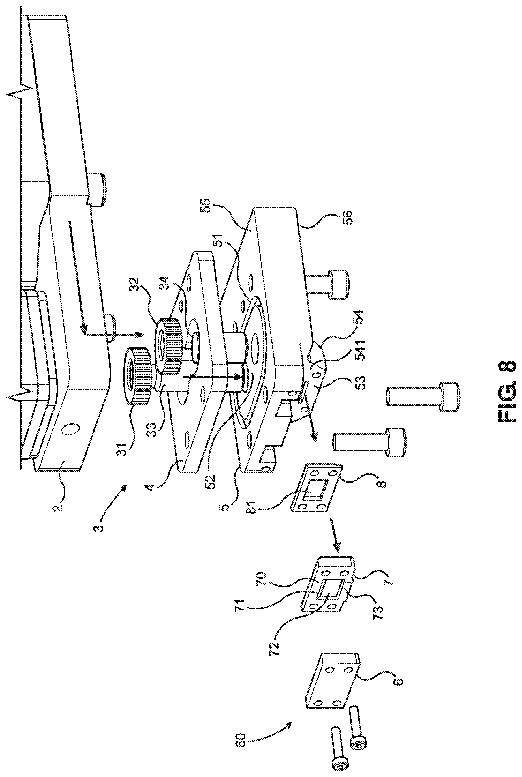 Patent US12611682 Figure 8 – Spray head assembly, dispensing system, electrode sheet strip, and electrode