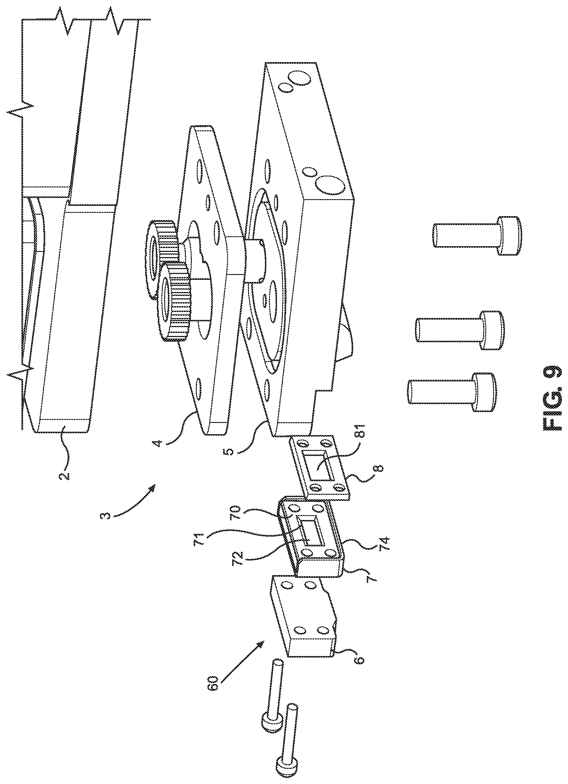 Patent US12611682 Figure 9 – Spray head assembly, dispensing system, electrode sheet strip, and electrode
