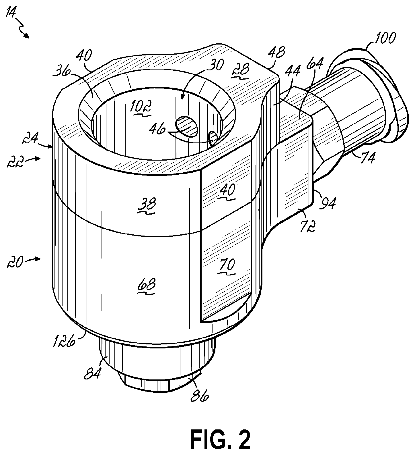 Patent US12611683 Figure 2 – Jet cartridges for jetting fluid material, and related methods