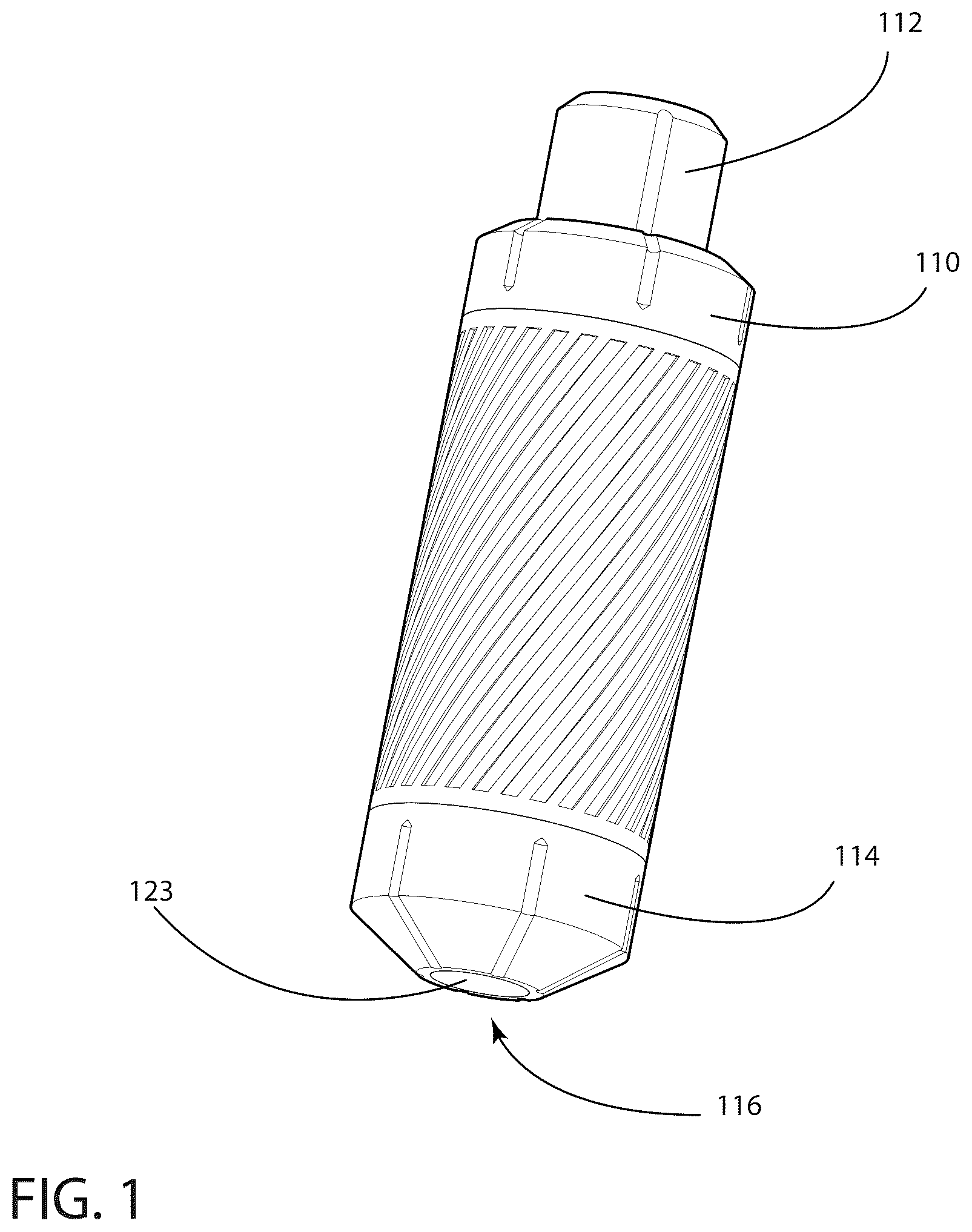 Patent US12611684 Figure 1 – Apparatus for storing and dispensing granular material