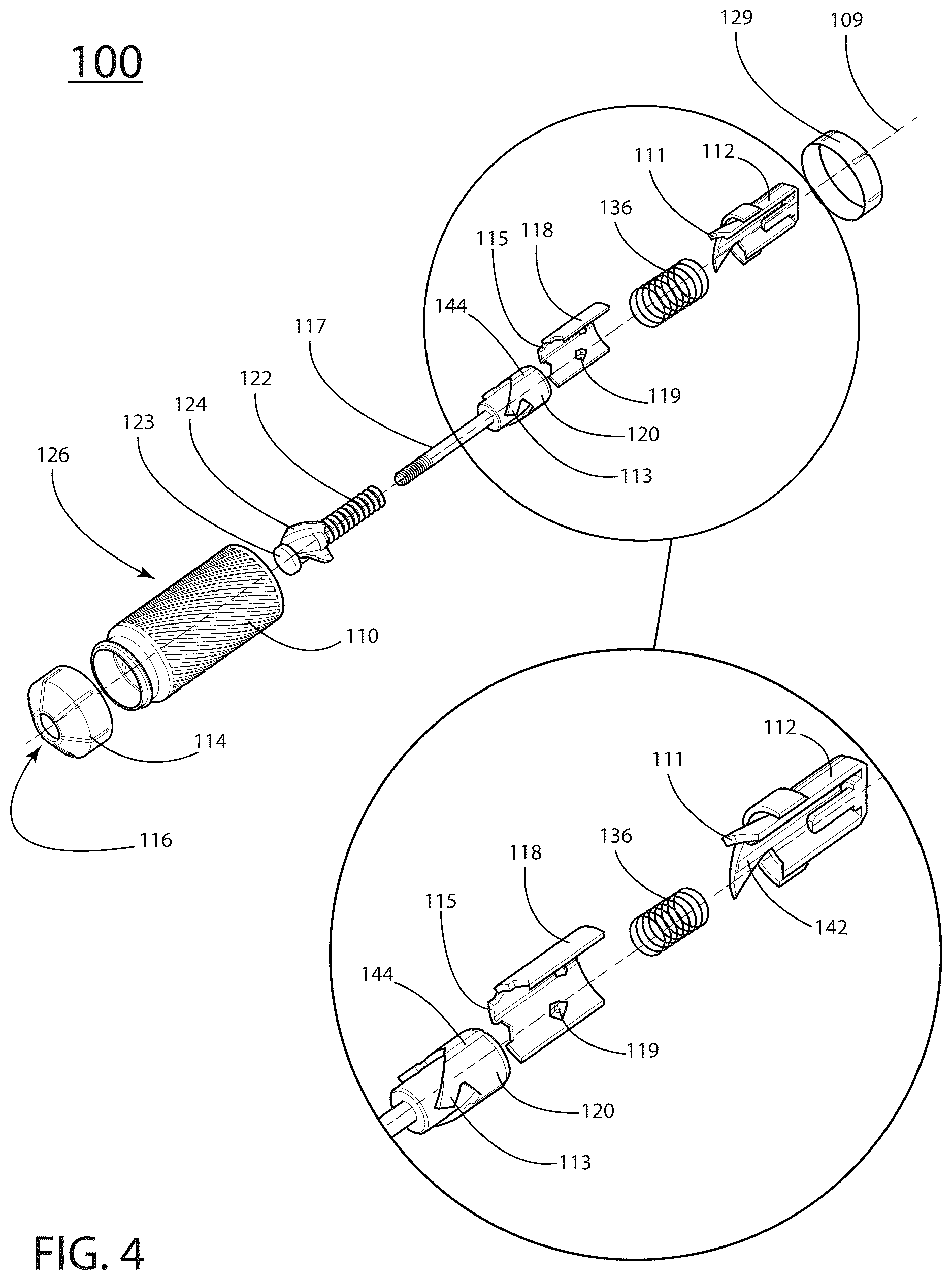 Patent US12611684 Figure 4 – Apparatus for storing and dispensing granular material