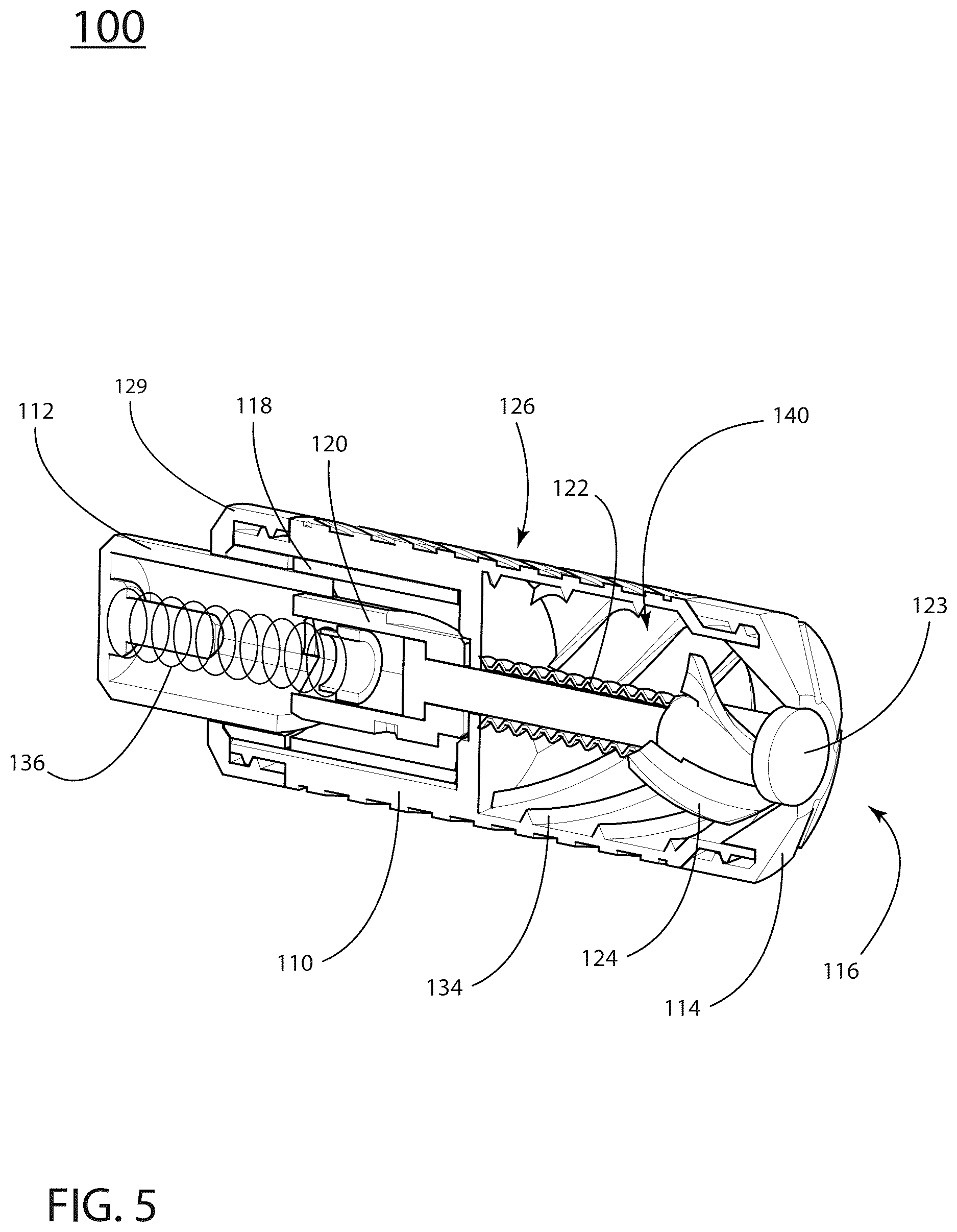 Patent US12611684 Figure 5 – Apparatus for storing and dispensing granular material