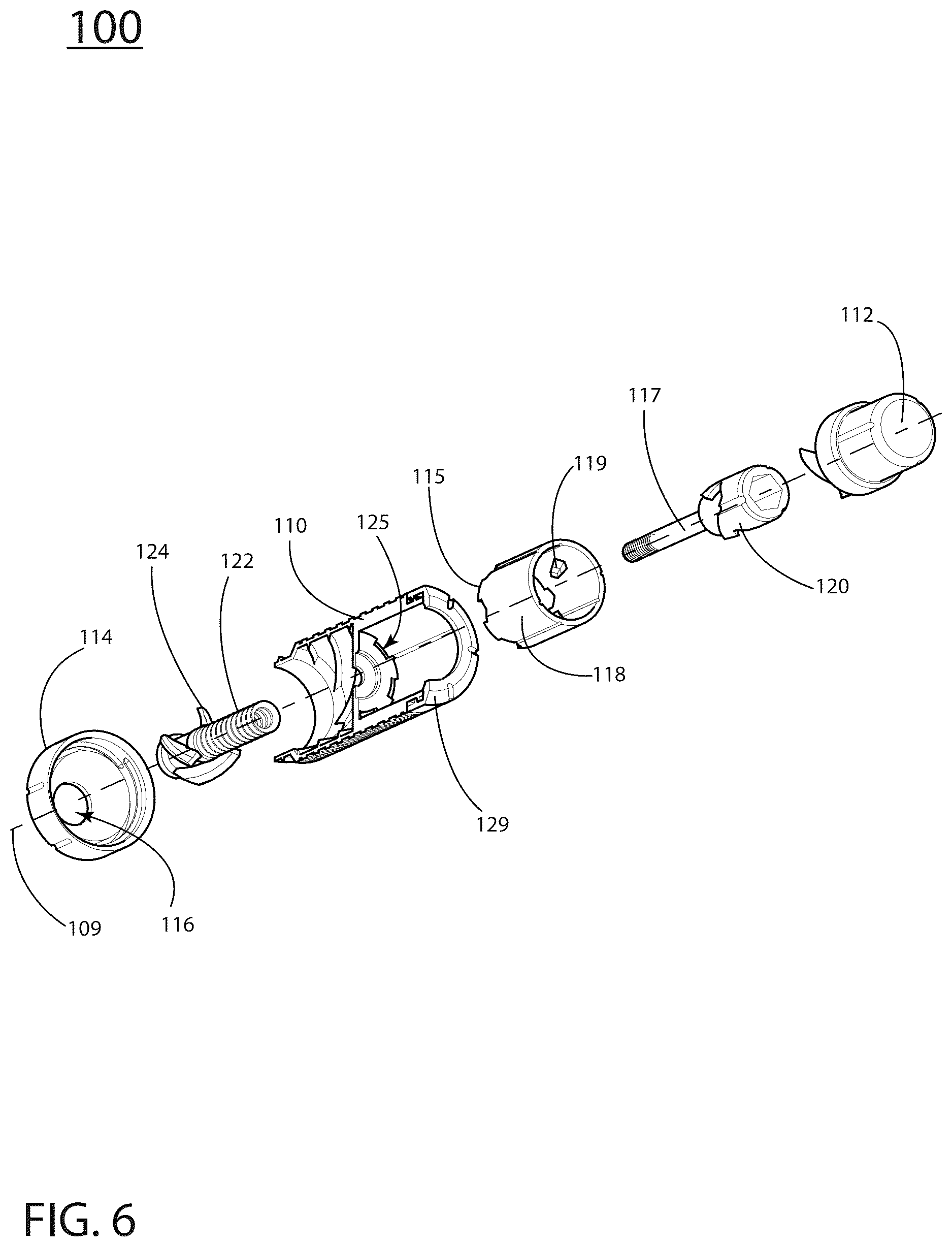 Patent US12611684 Figure 6 – Apparatus for storing and dispensing granular material