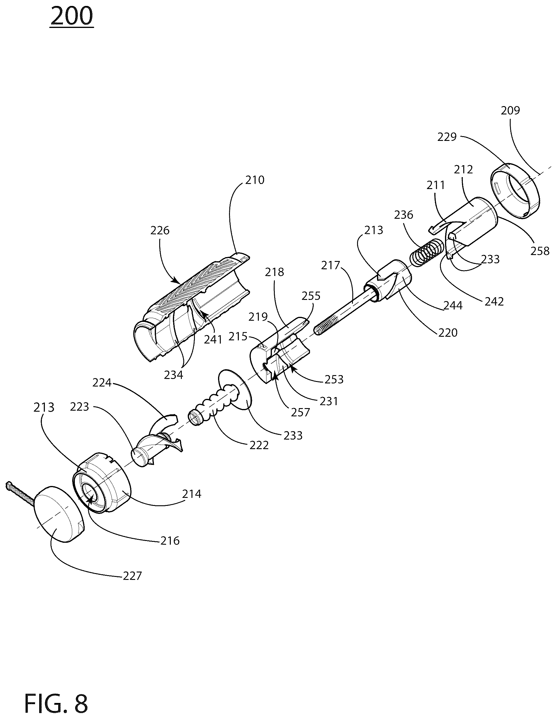 Patent US12611684 Figure 8 – Apparatus for storing and dispensing granular material