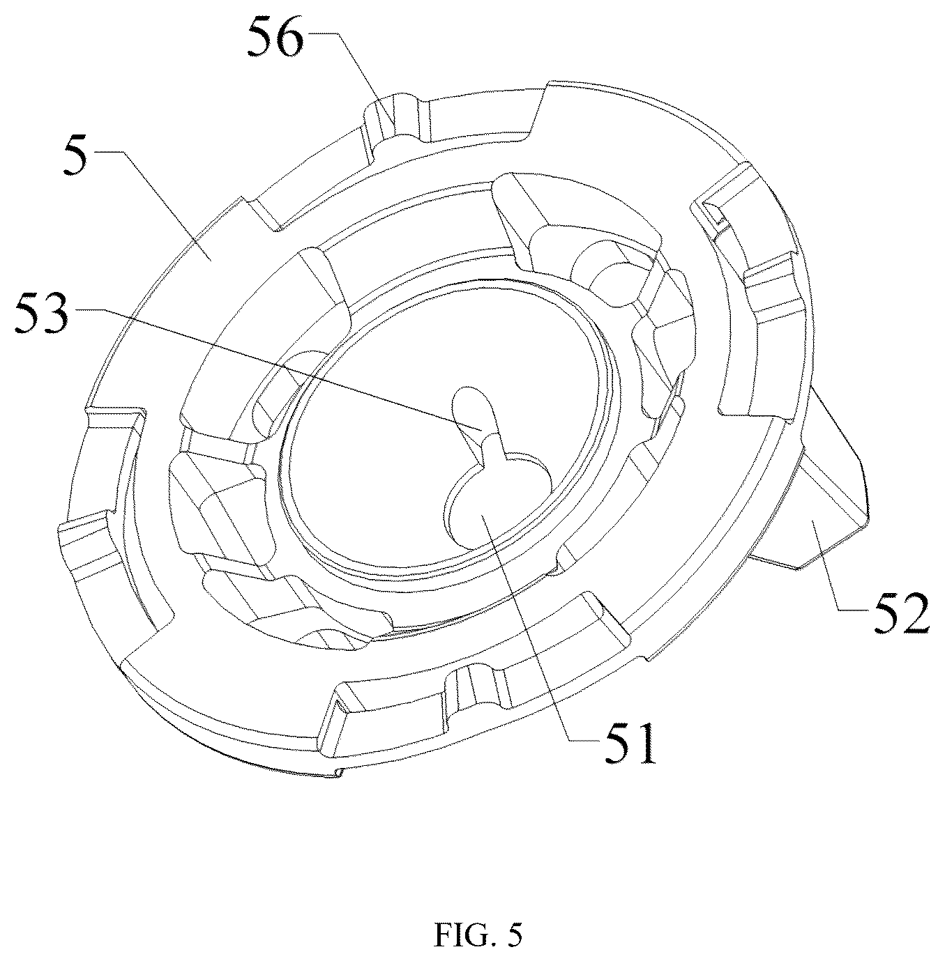 Patent US12611685 Figure 5 – Atomizing spray gun
