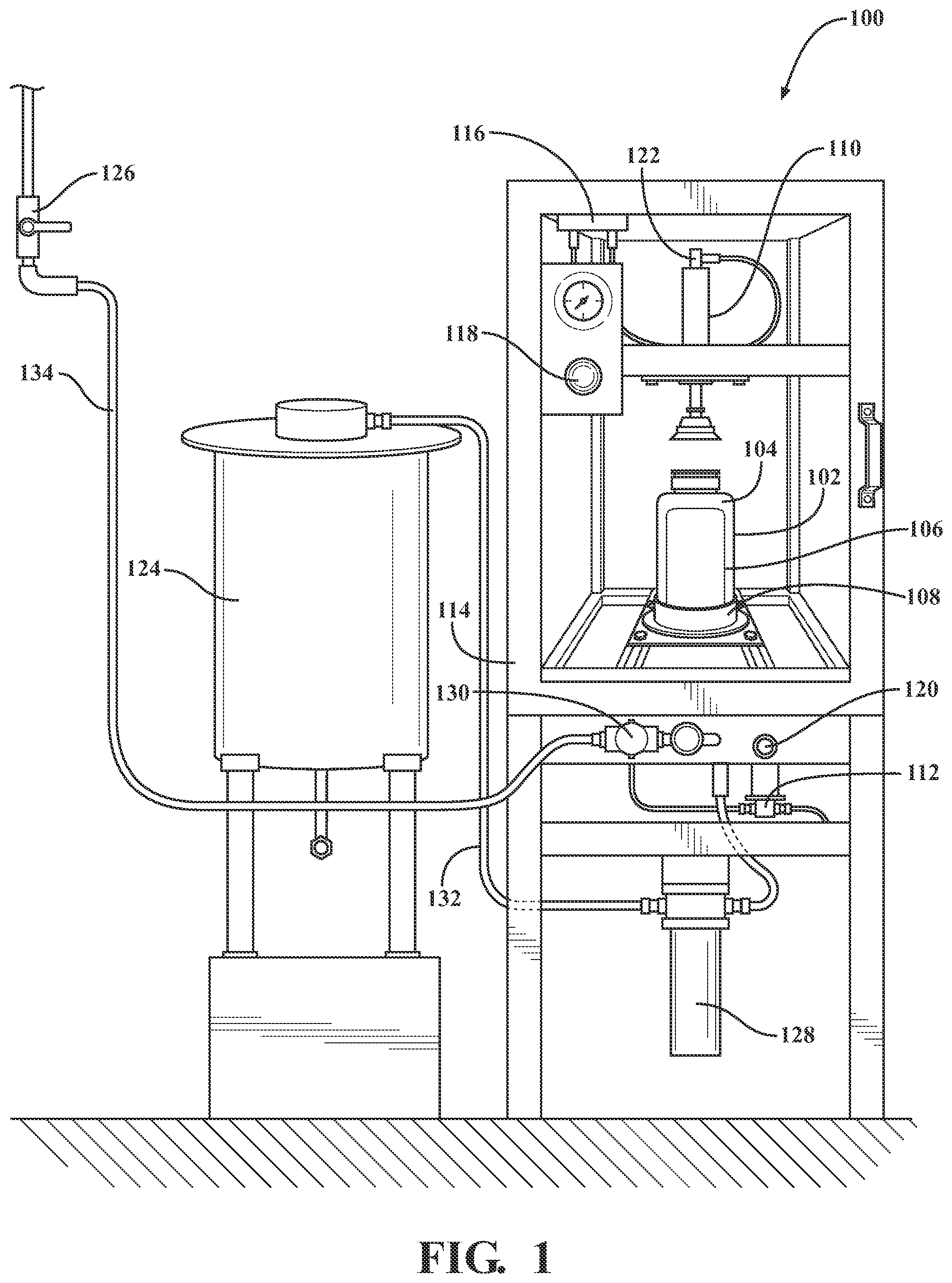 Patent US12611686 Figure 1 – Reclaiming paint cartridge delivery control liquid