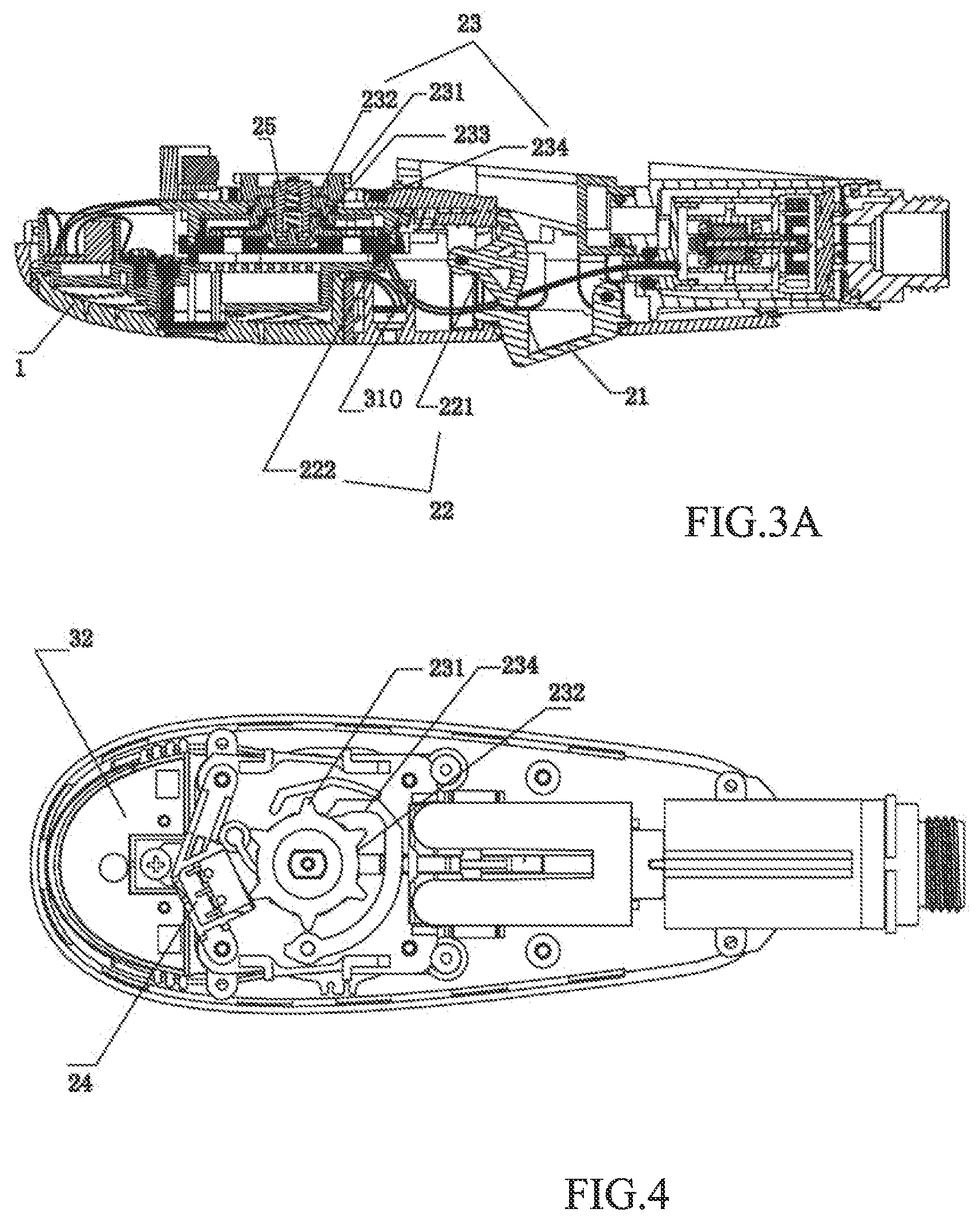 Patent US12611688 Figure 3 – Structure for controlling water passage switching and on-off of electrical circuit using single button and shower head