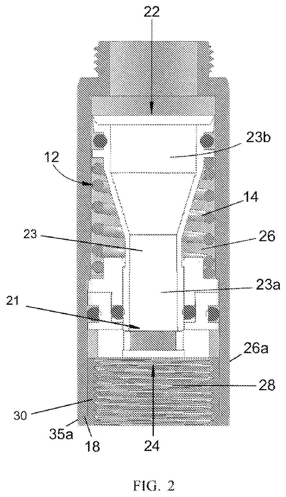 Patent US12611691 Figure 2 – Sprinkler riser extension kit with internal pressure regulator