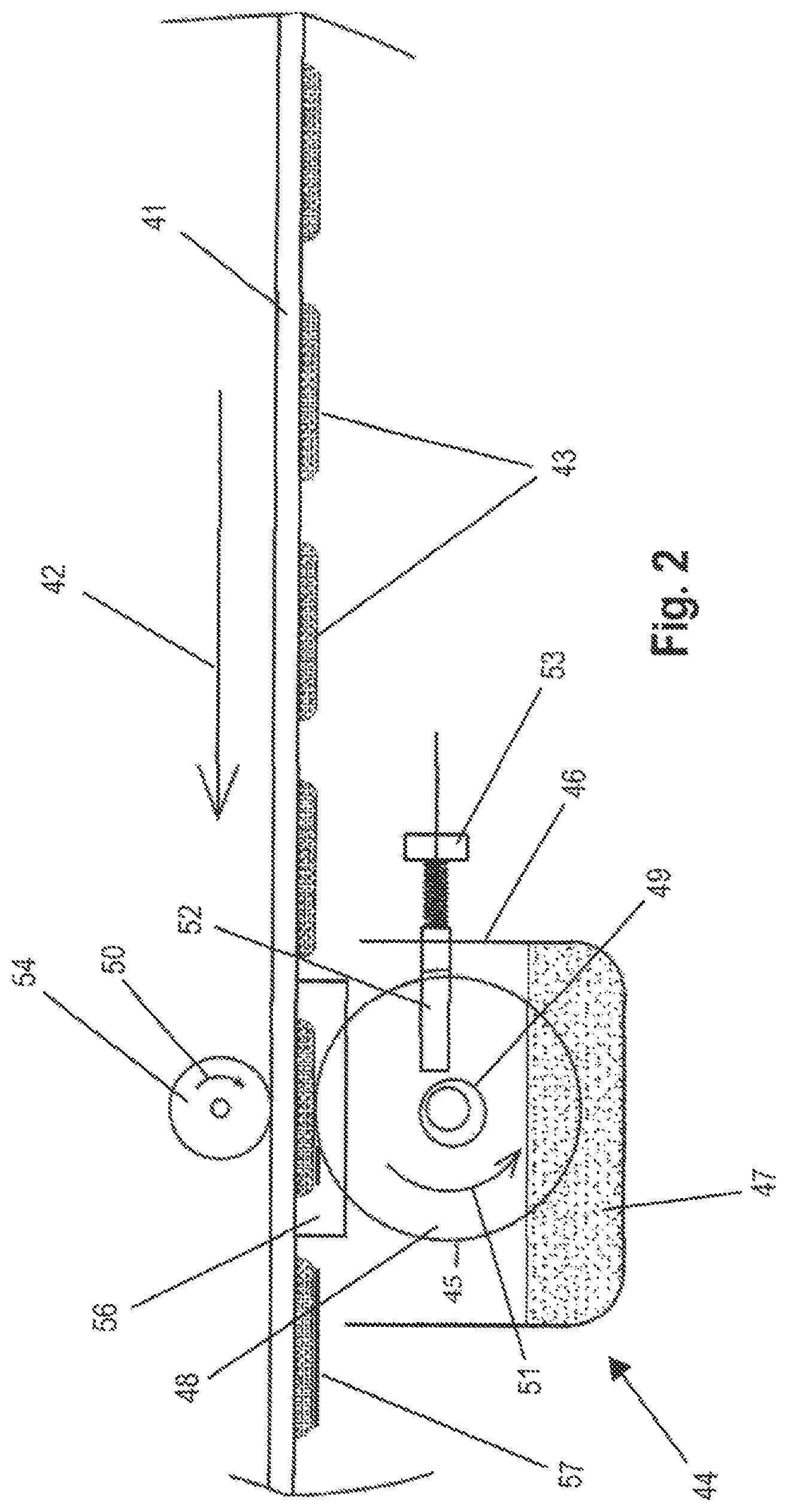 Patent US12611692 Figure 2 – Systems and methods for applying dots of different adhesives to moving roofing shingle stock