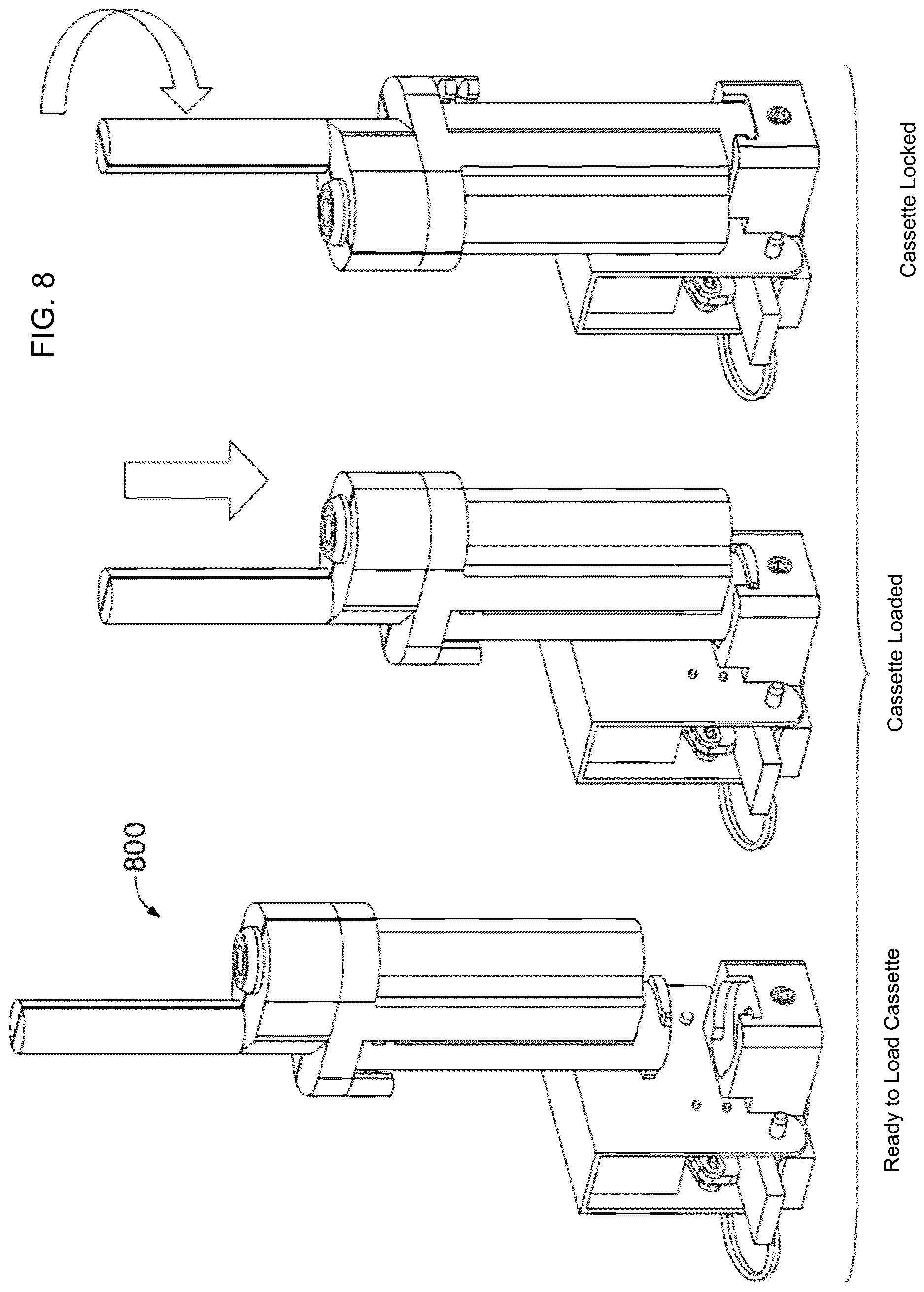 Patent US12611695 Figure 8 – Piezo-actuated valve and dispense cassette