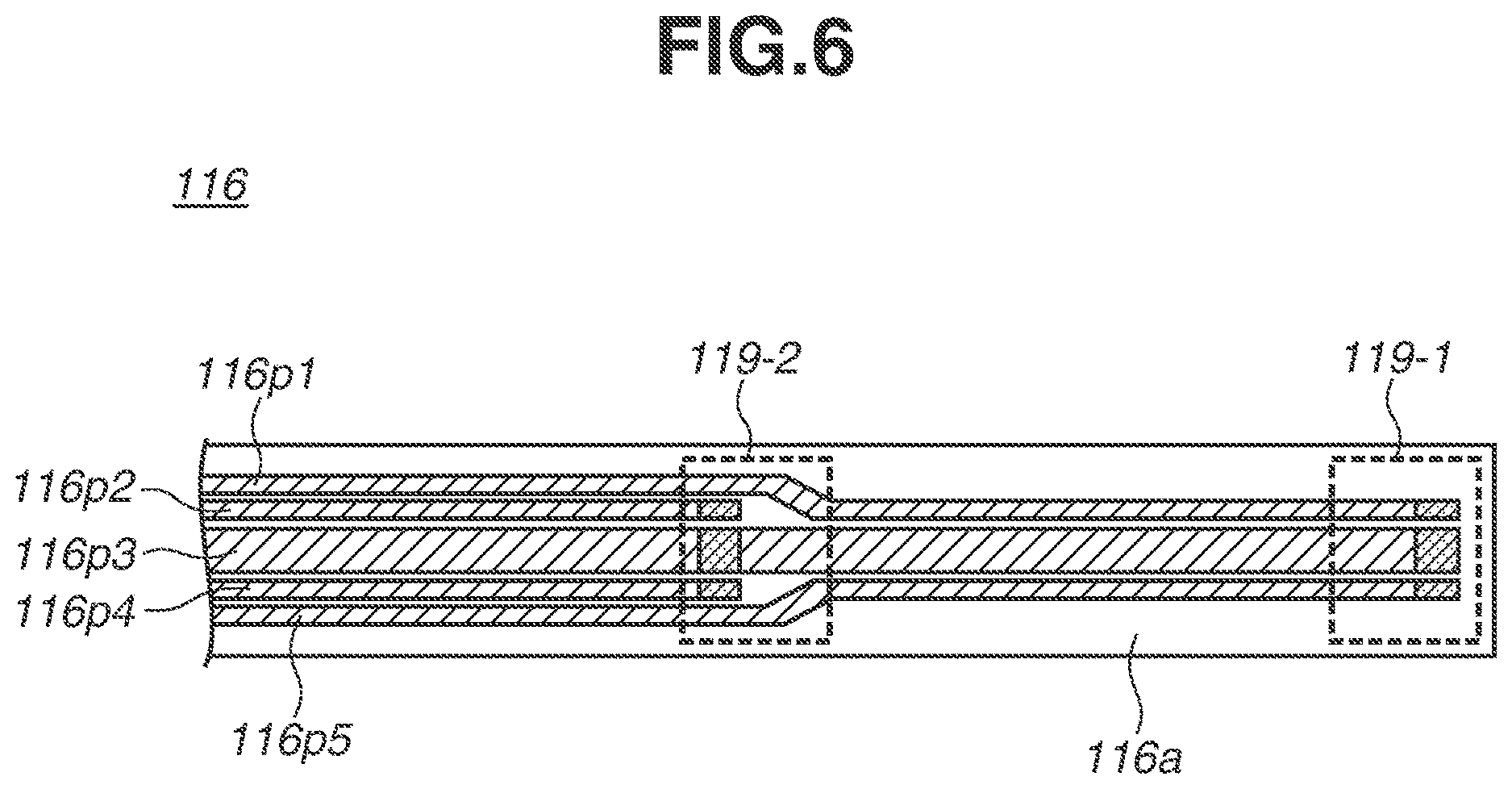 Patent US12611696 Figure 6 – Vibratory actuator and electronic device