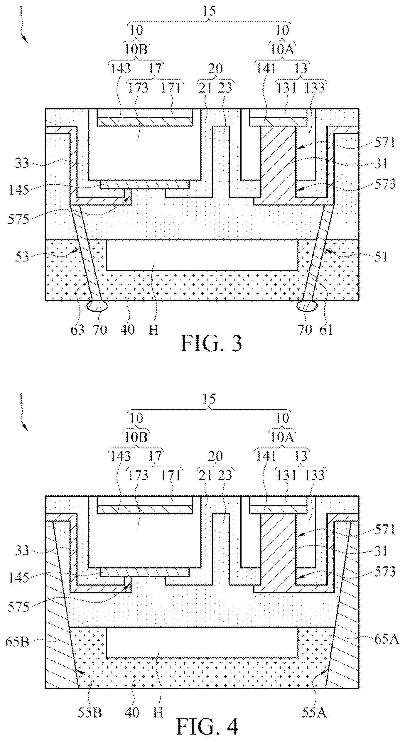 Patent US12611698 Figure 2 – Wafer level ultrasonic device