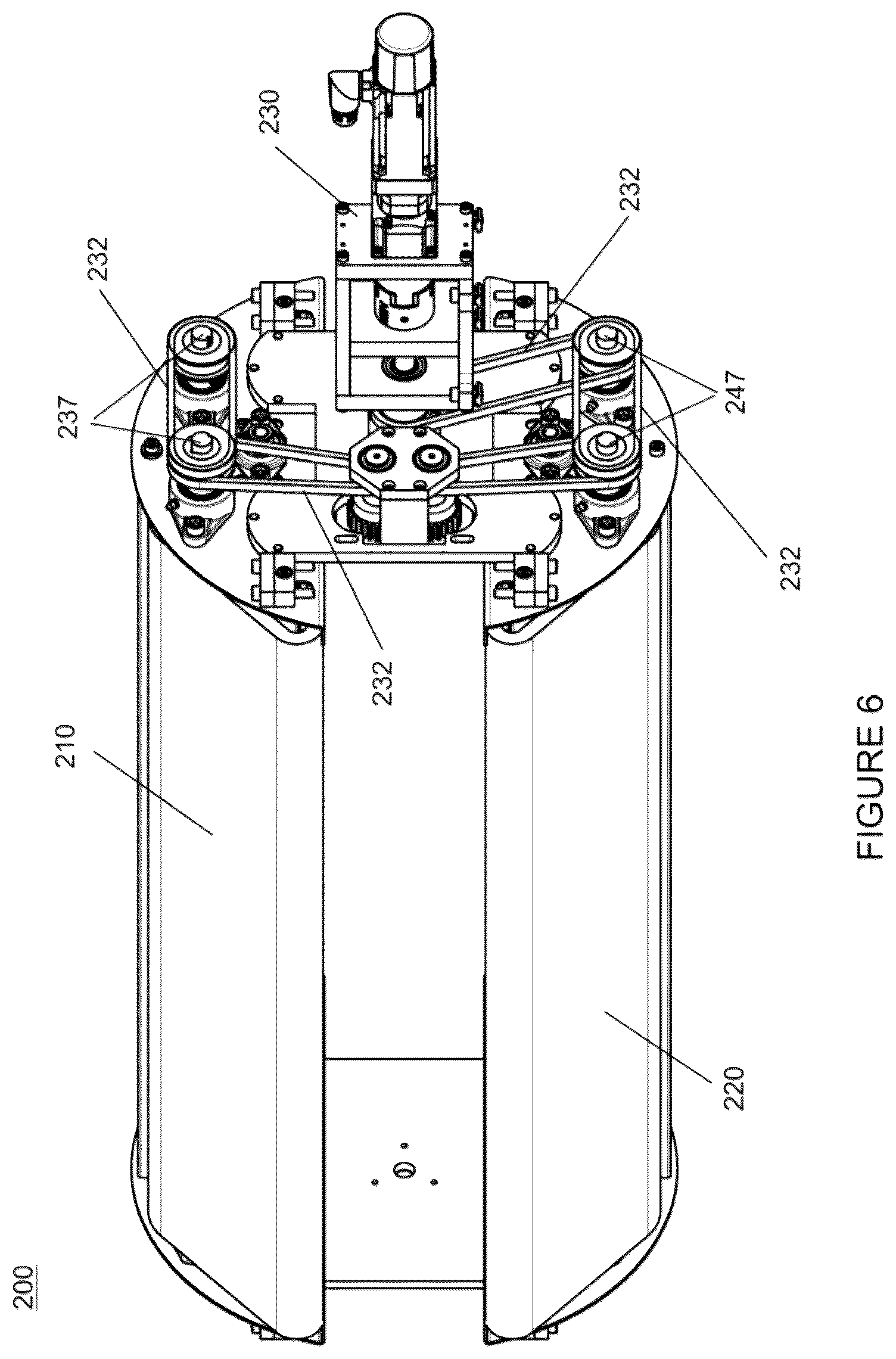 Patent US12611702 Figure 6 – Apparatus for righting animal cages from a washing device