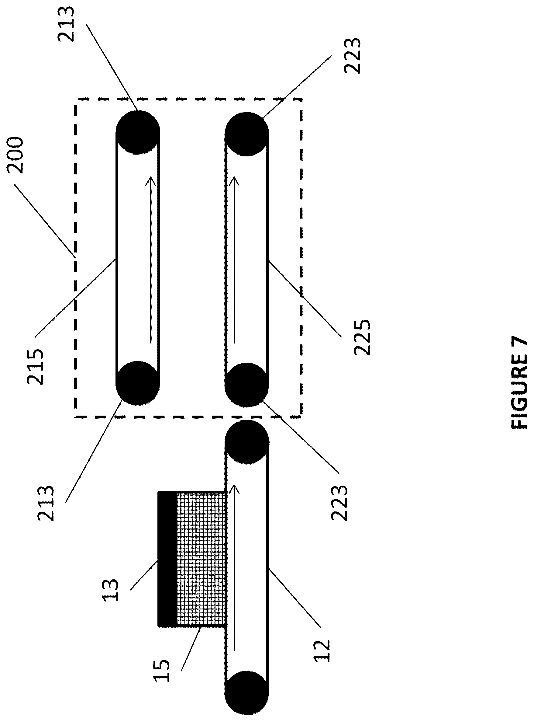Patent US12611702 Figure 7 – Apparatus for righting animal cages from a washing device