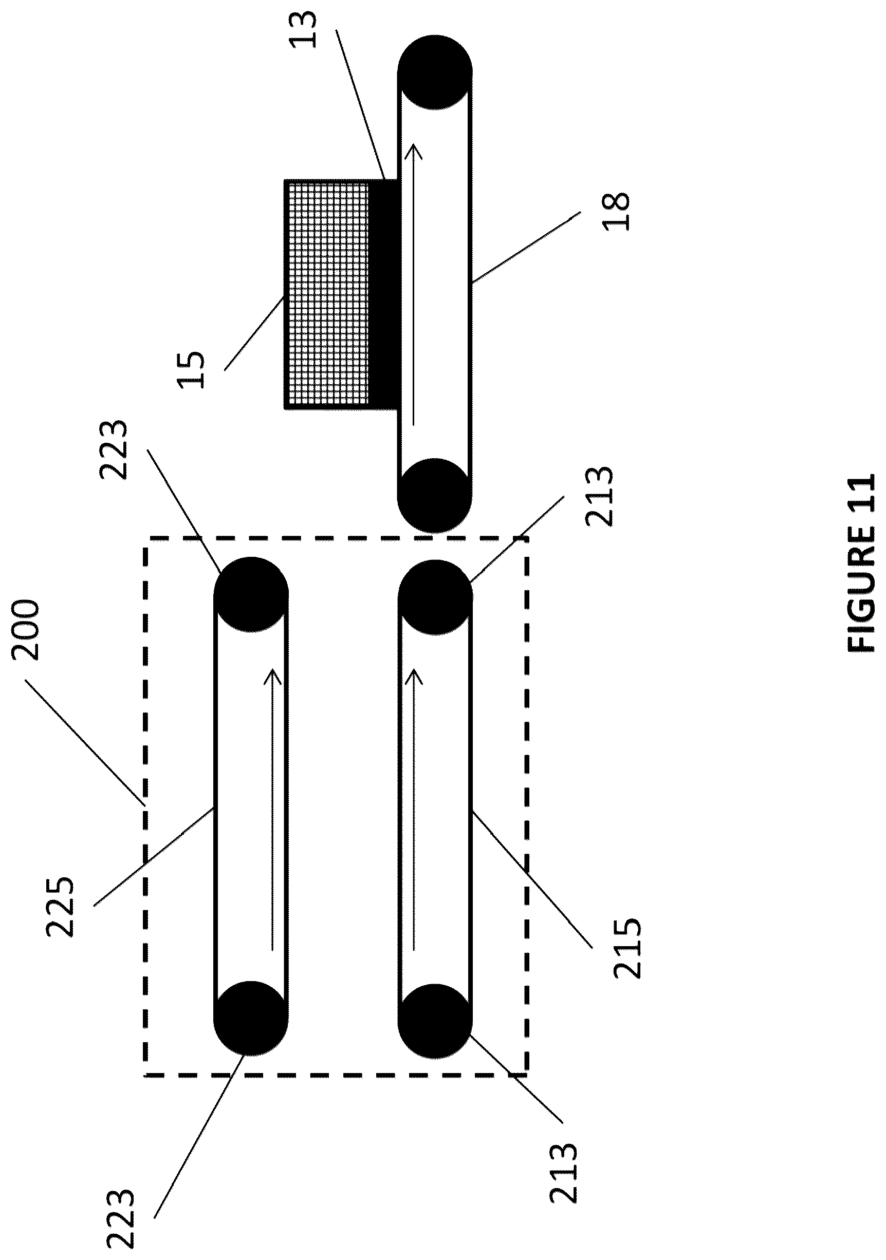 Patent US12611702 Figure 11 – Apparatus for righting animal cages from a washing device