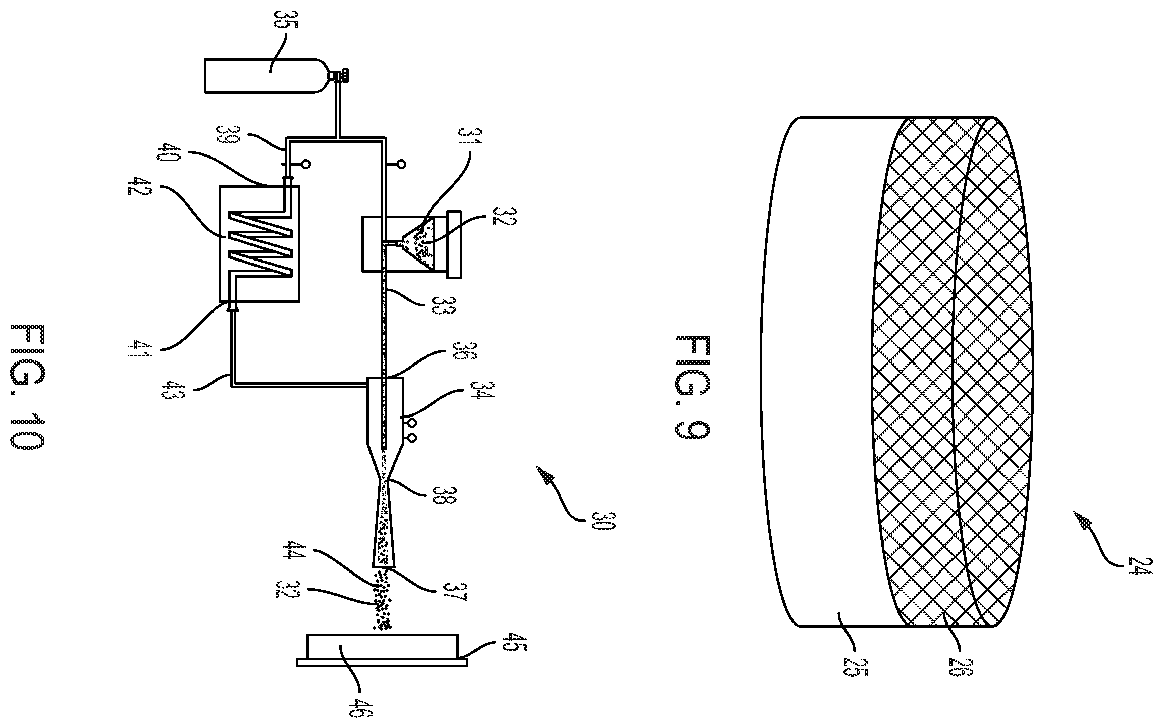 Patent US12611712 Figure 5 – Cold spray additive manufacturing of multi-material electrical contacts