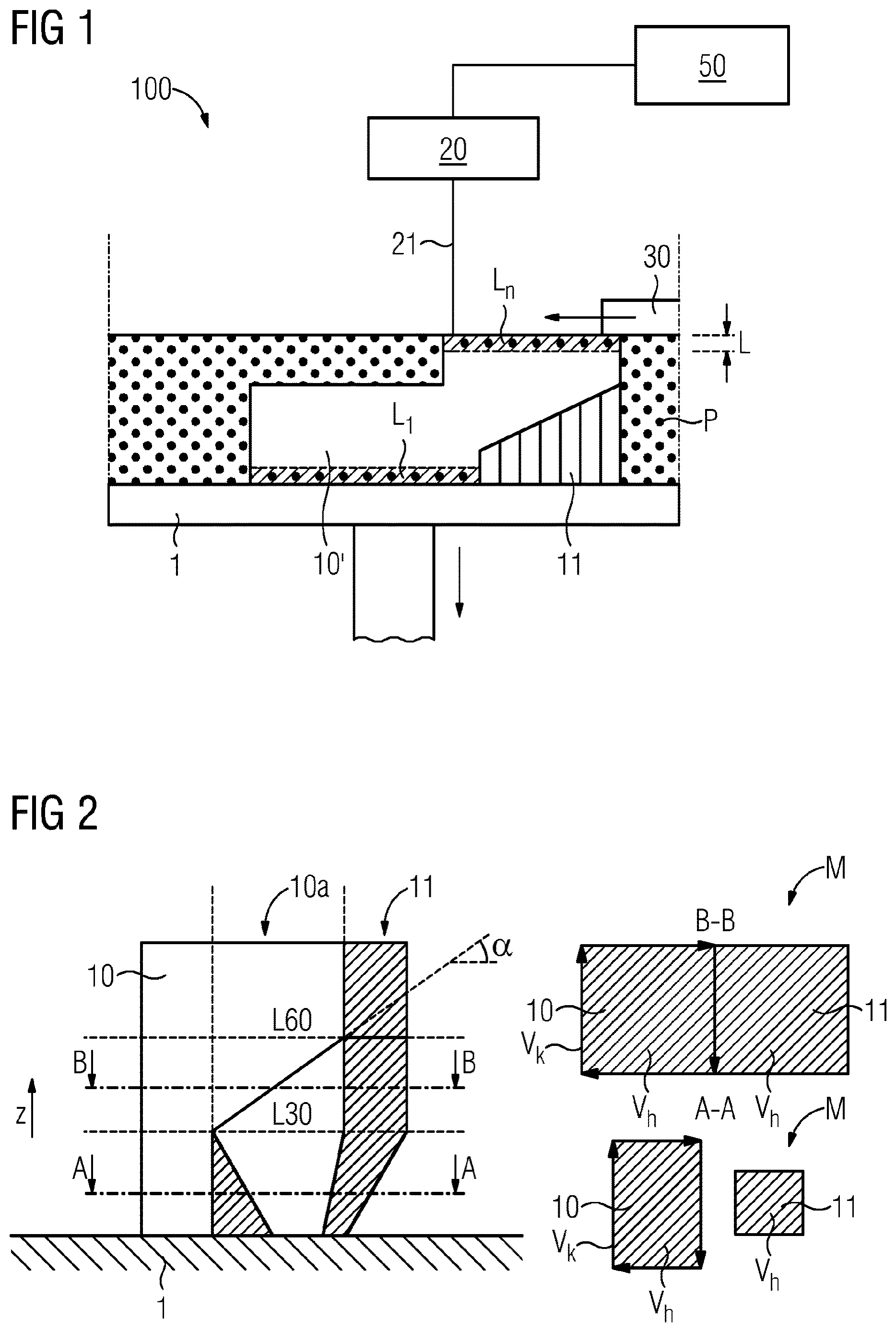 Patent US12611717 Figure 1 – Method for producing a support structure in additive manufacturing