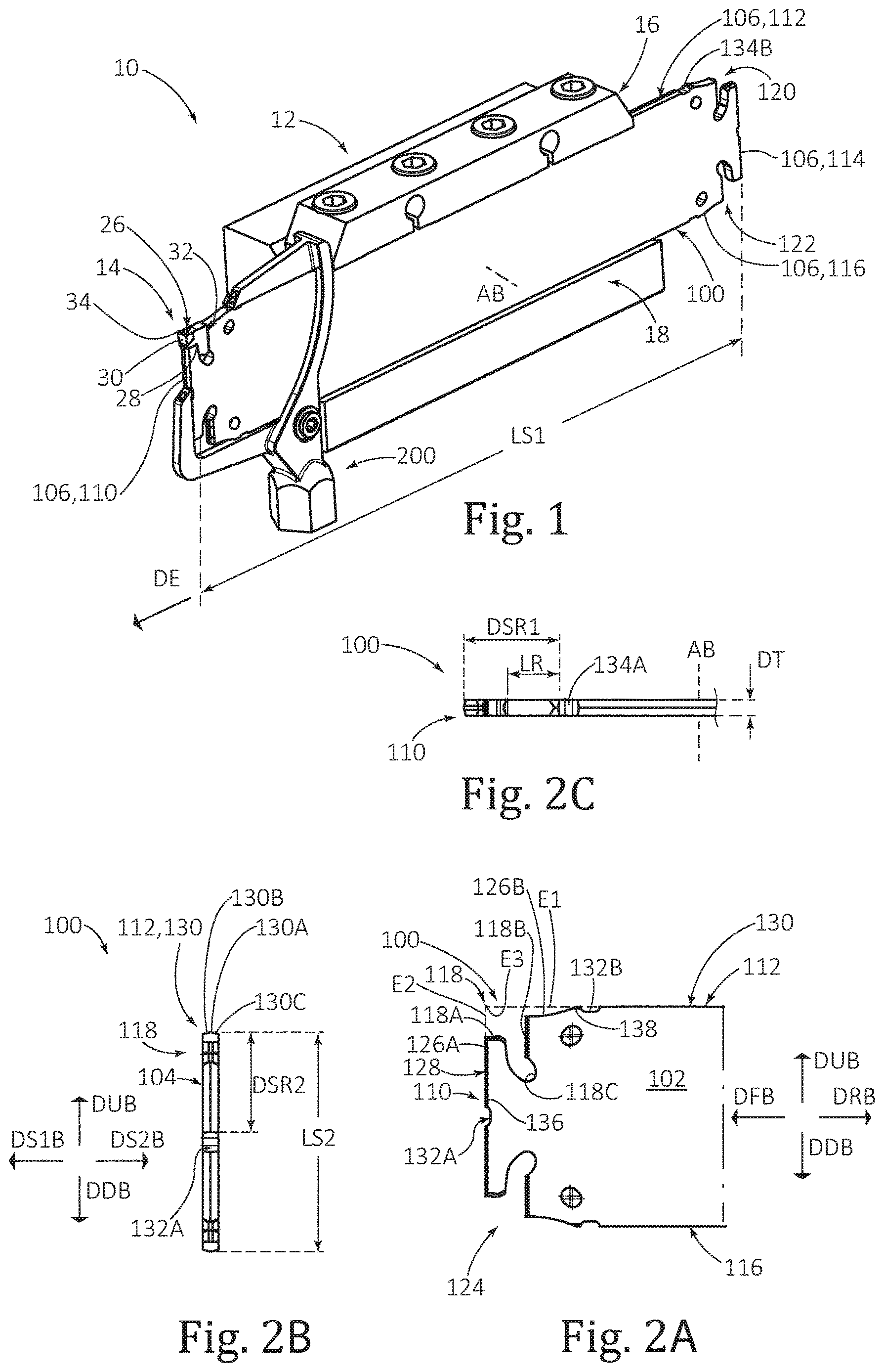 Patent US12611718 Figure 1 – Coolant conduit for a parting-off tool assembly