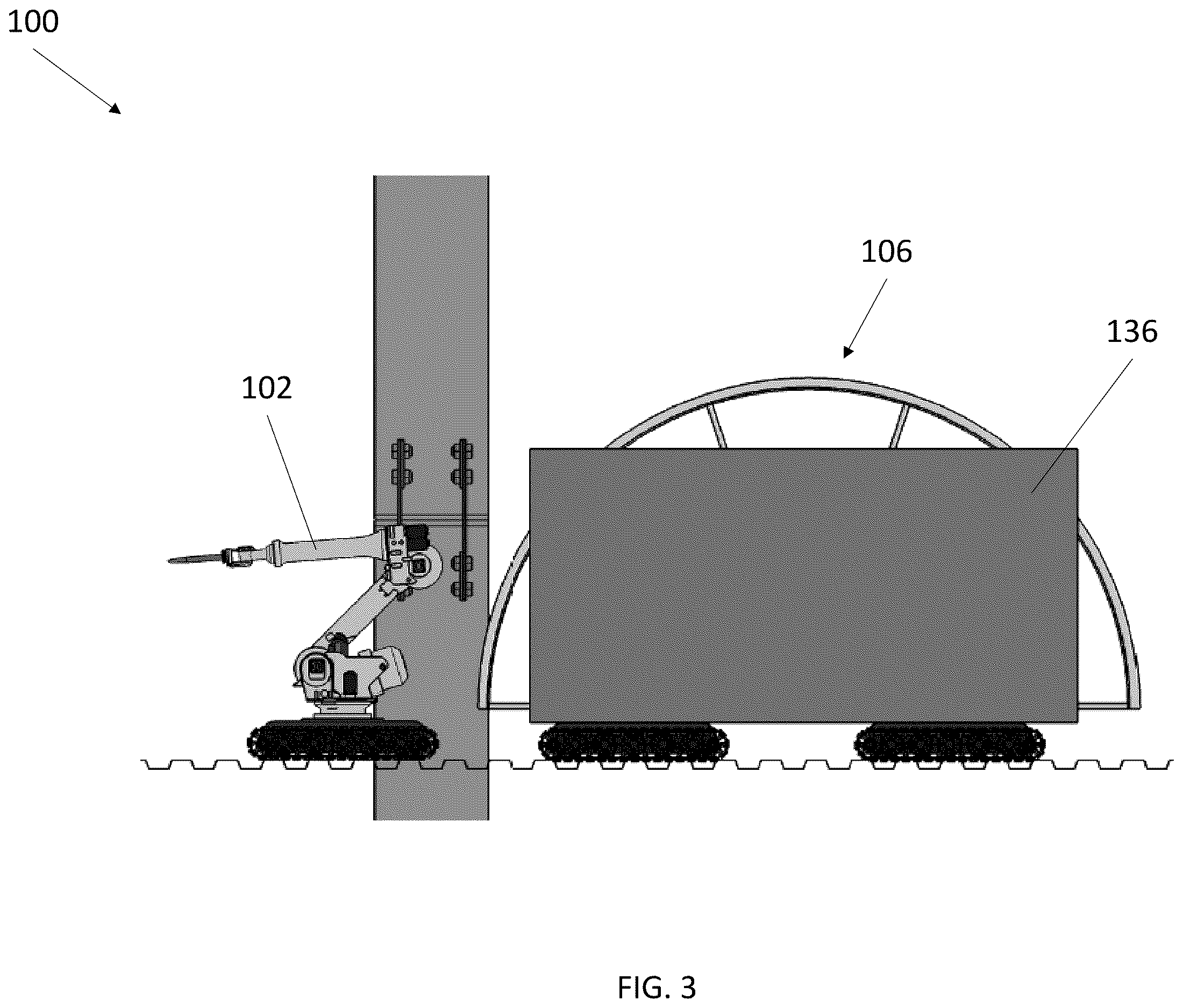 Patent US12611739 Figure 3 – Robotics for welding of columns