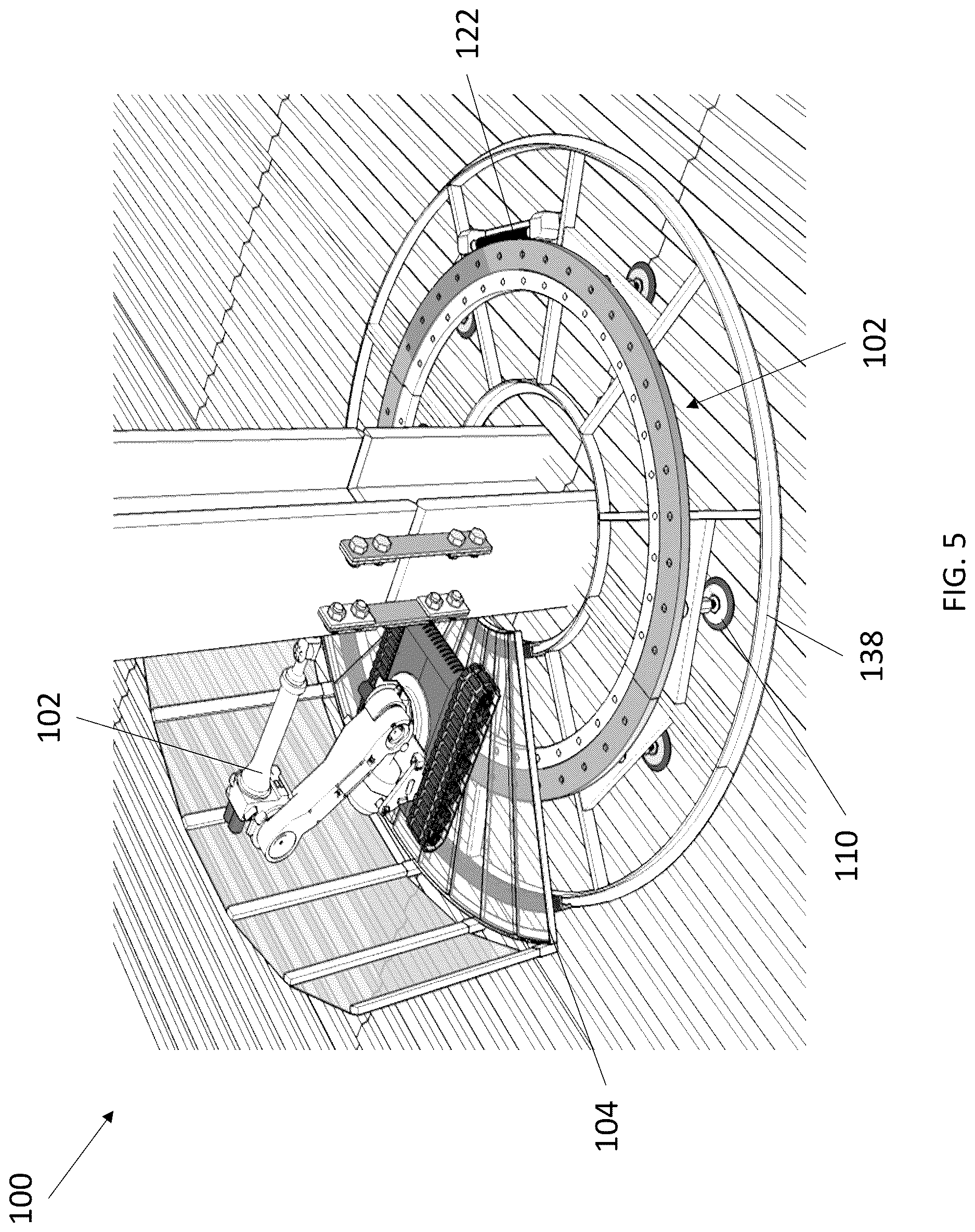 Patent US12611739 Figure 5 – Robotics for welding of columns