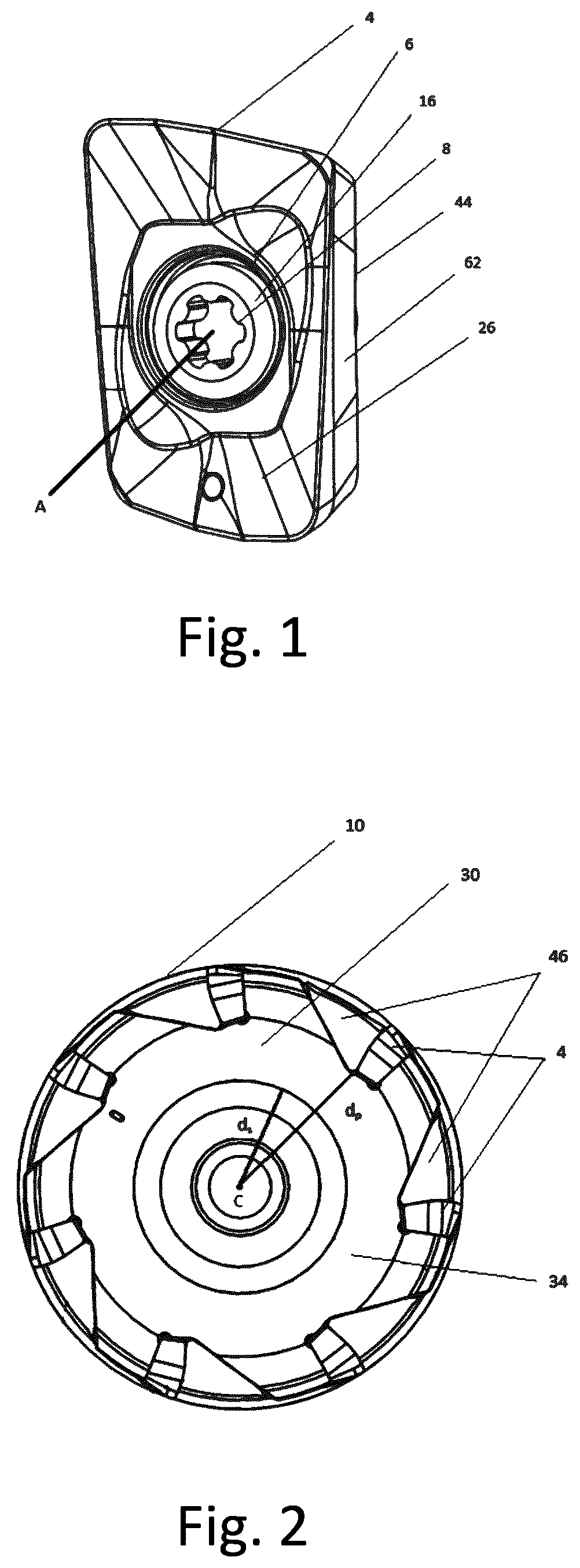 Patent US12611741 Figure 1 – System of and method for automated mounting/dismounting of a cutting insert on a tool body