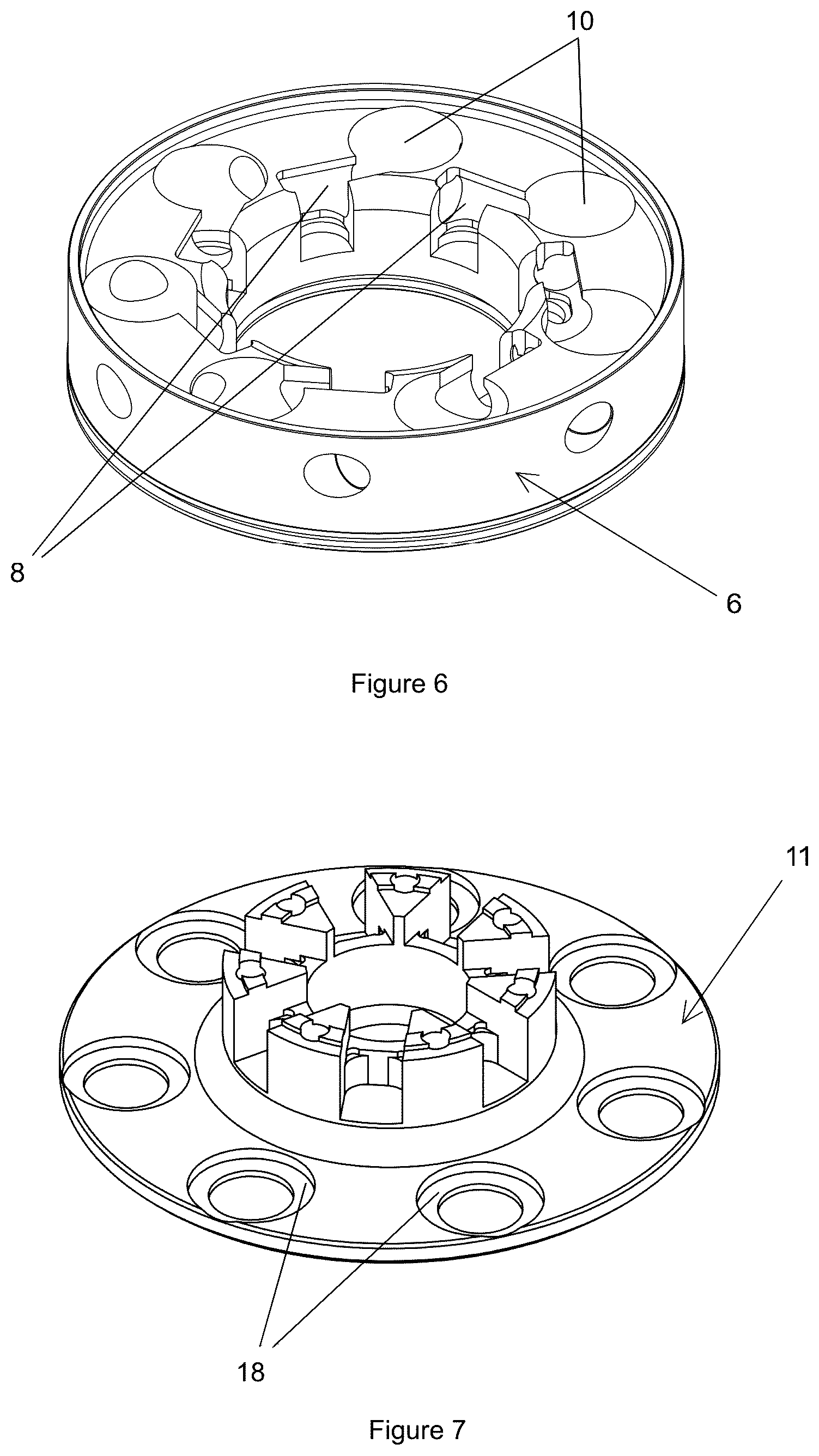 Patent US12611742 Figure 4 – Fastening arrangement for a processing machine