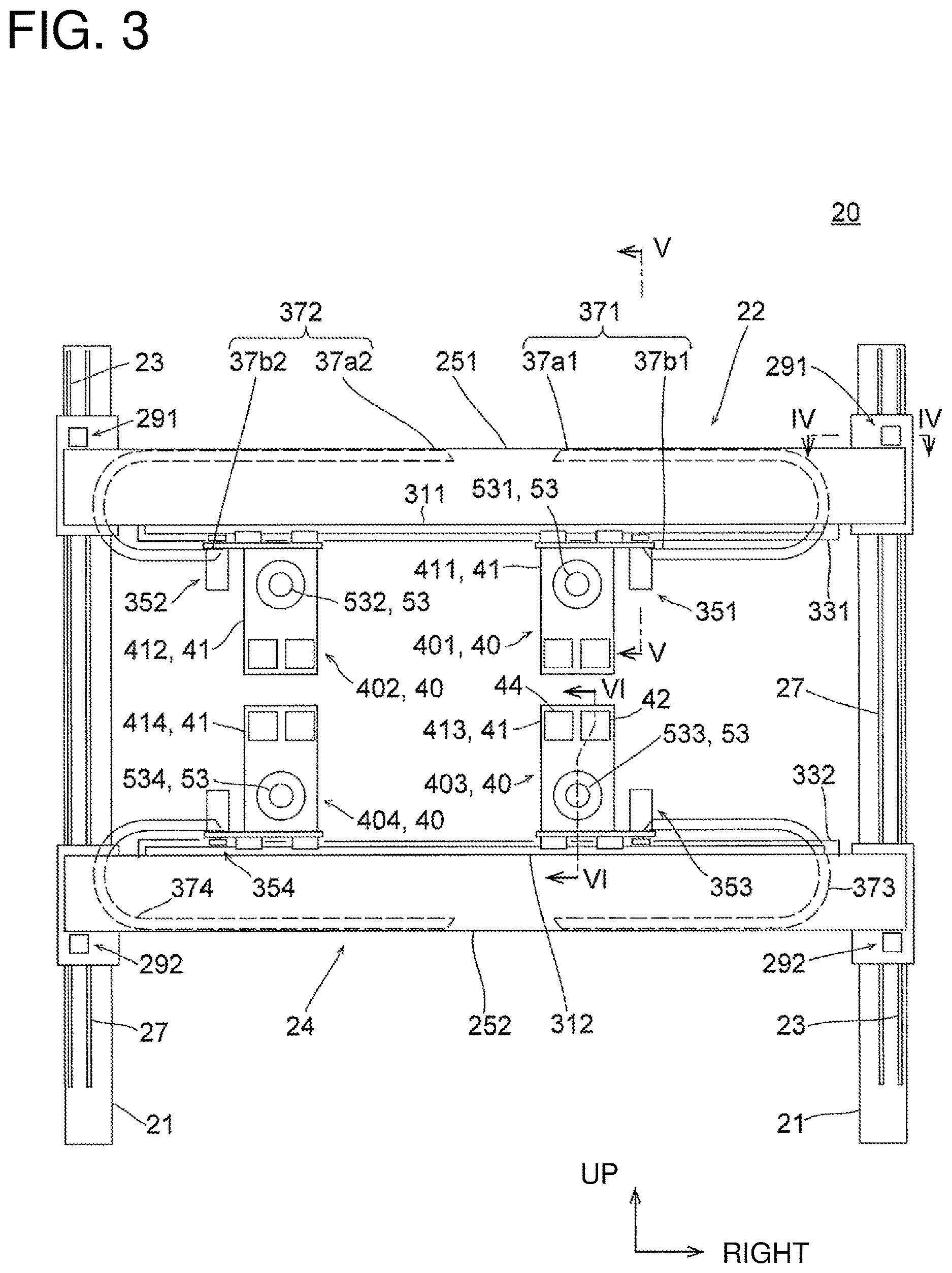 Patent US12611745 Figure 3 – Indexing processing machine