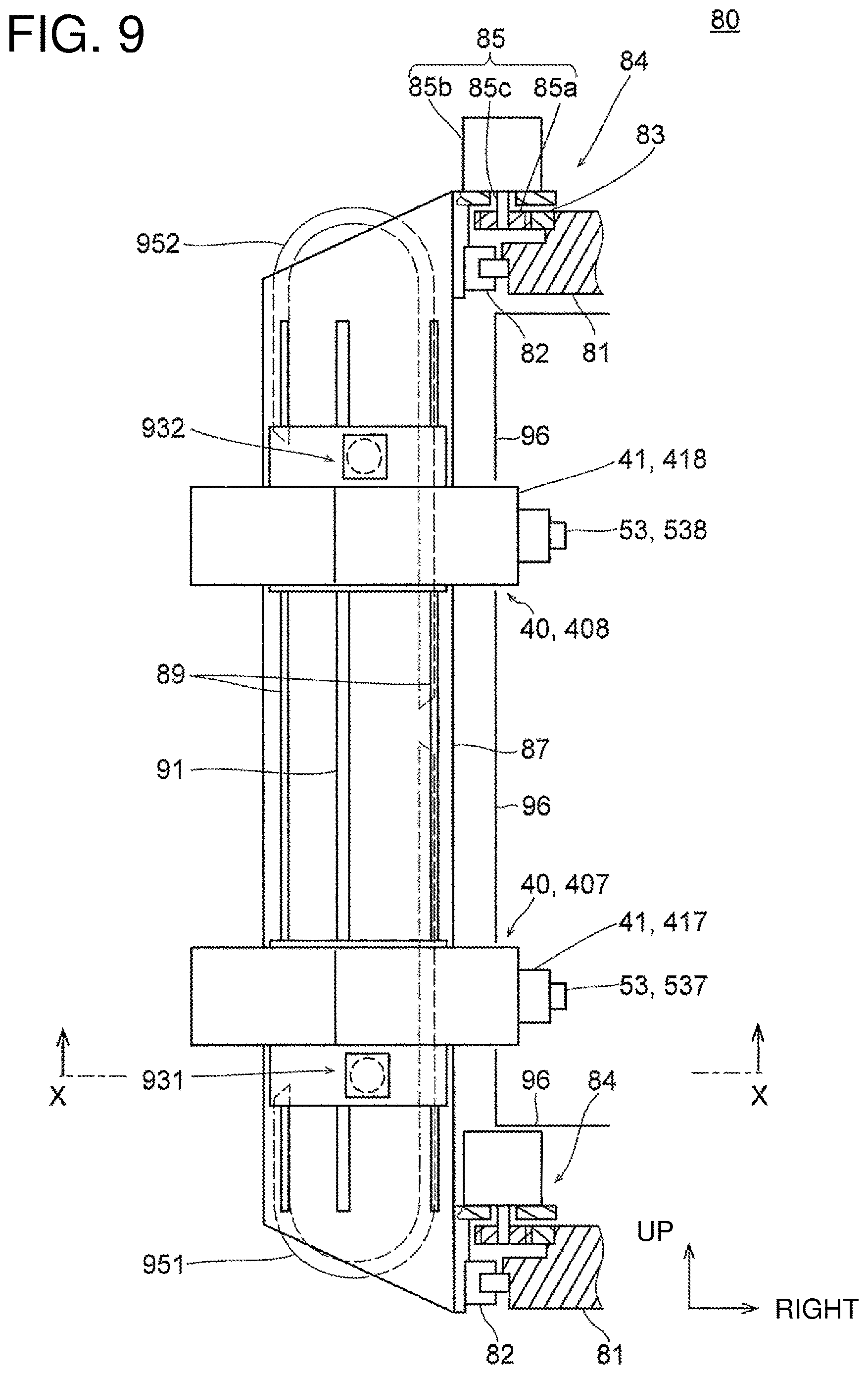 Patent US12611745 Figure 9 – Indexing processing machine