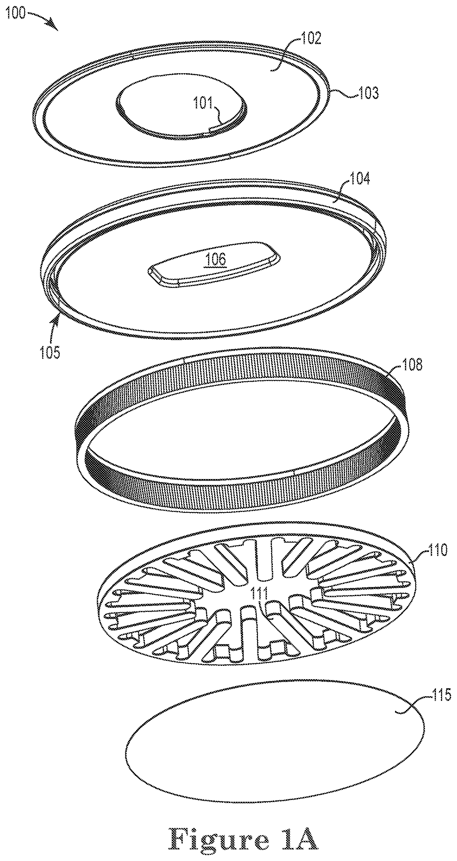 Patent US12611748 Figure 1 – Sanding tool with intermediate adapter pad