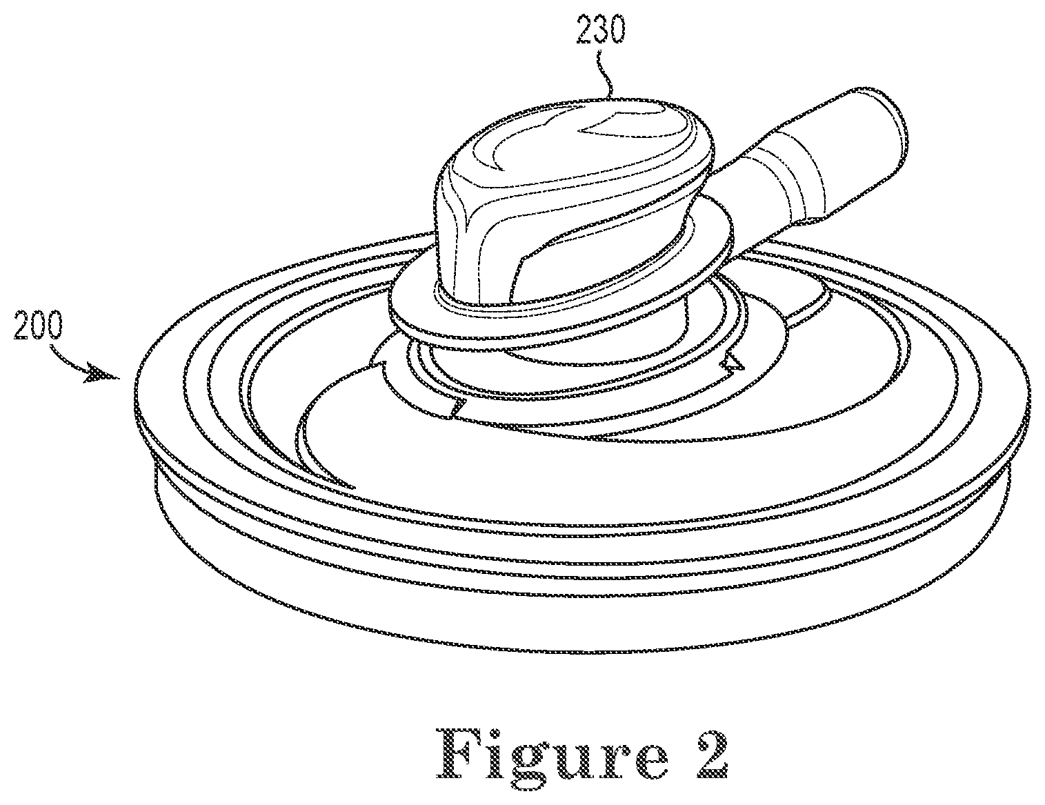 Patent US12611748 Figure 6 – Sanding tool with intermediate adapter pad
