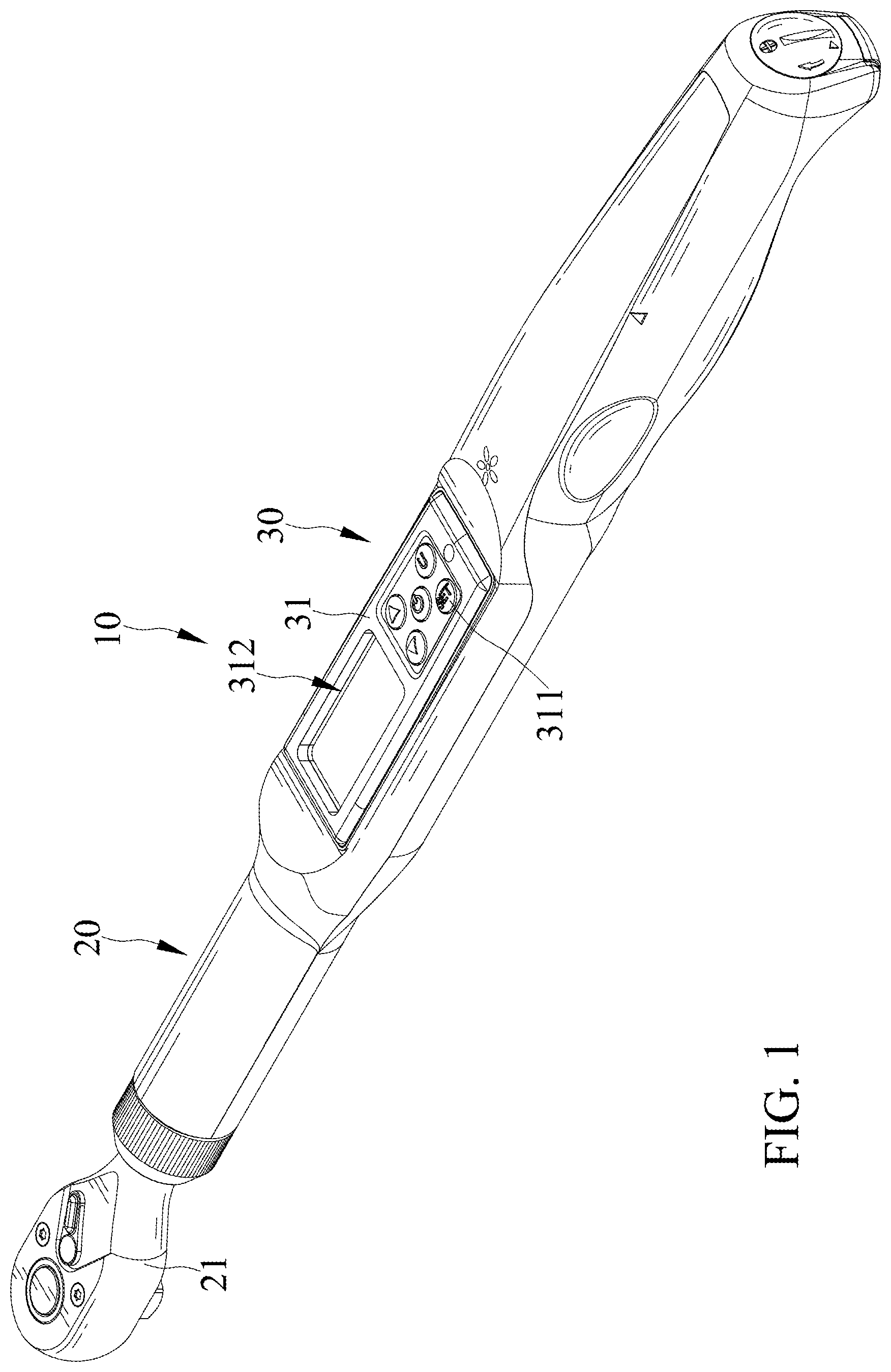 Patent US12611750 Figure 1 – Torque wrench and standalone calibration method thereof