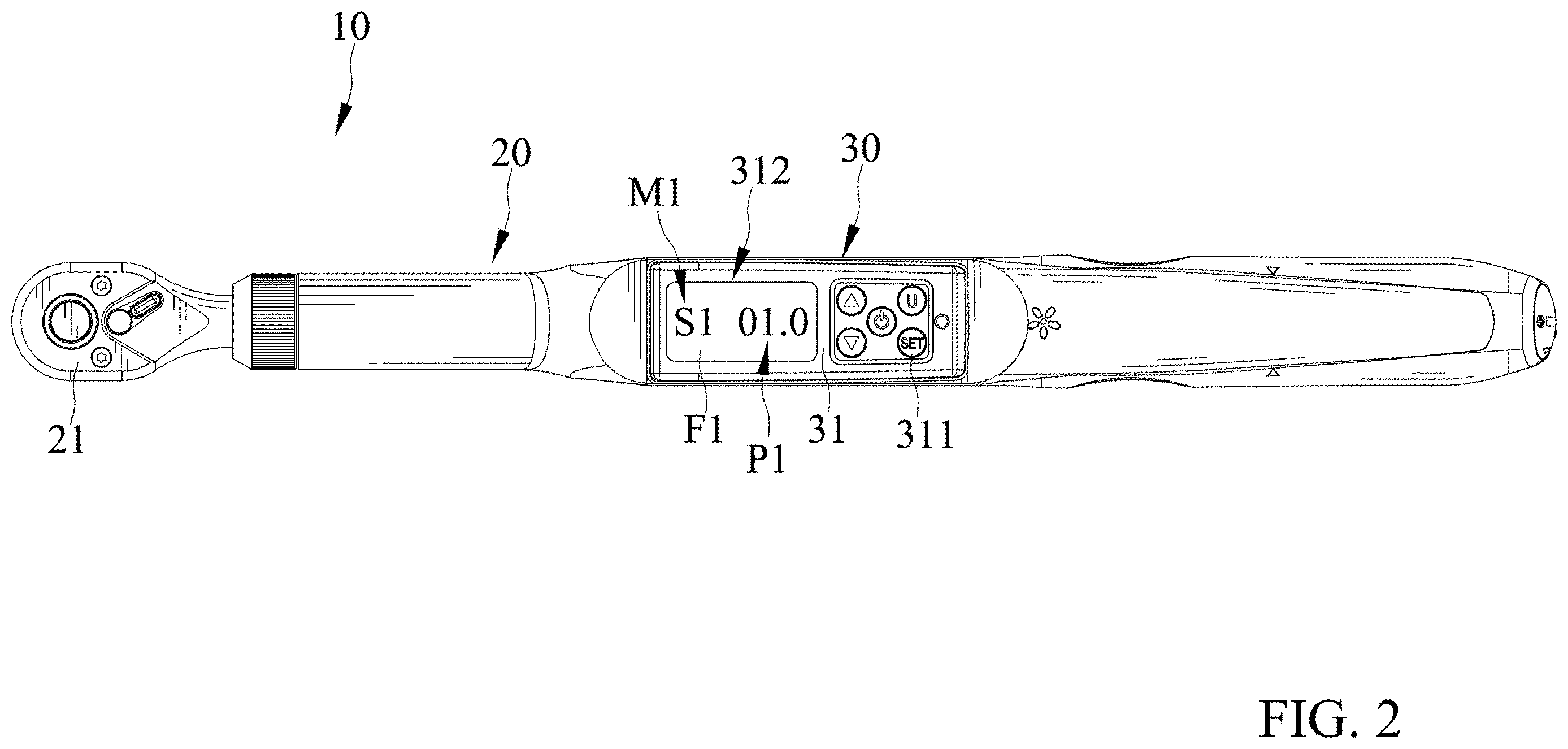Patent US12611750 Figure 2 – Torque wrench and standalone calibration method thereof